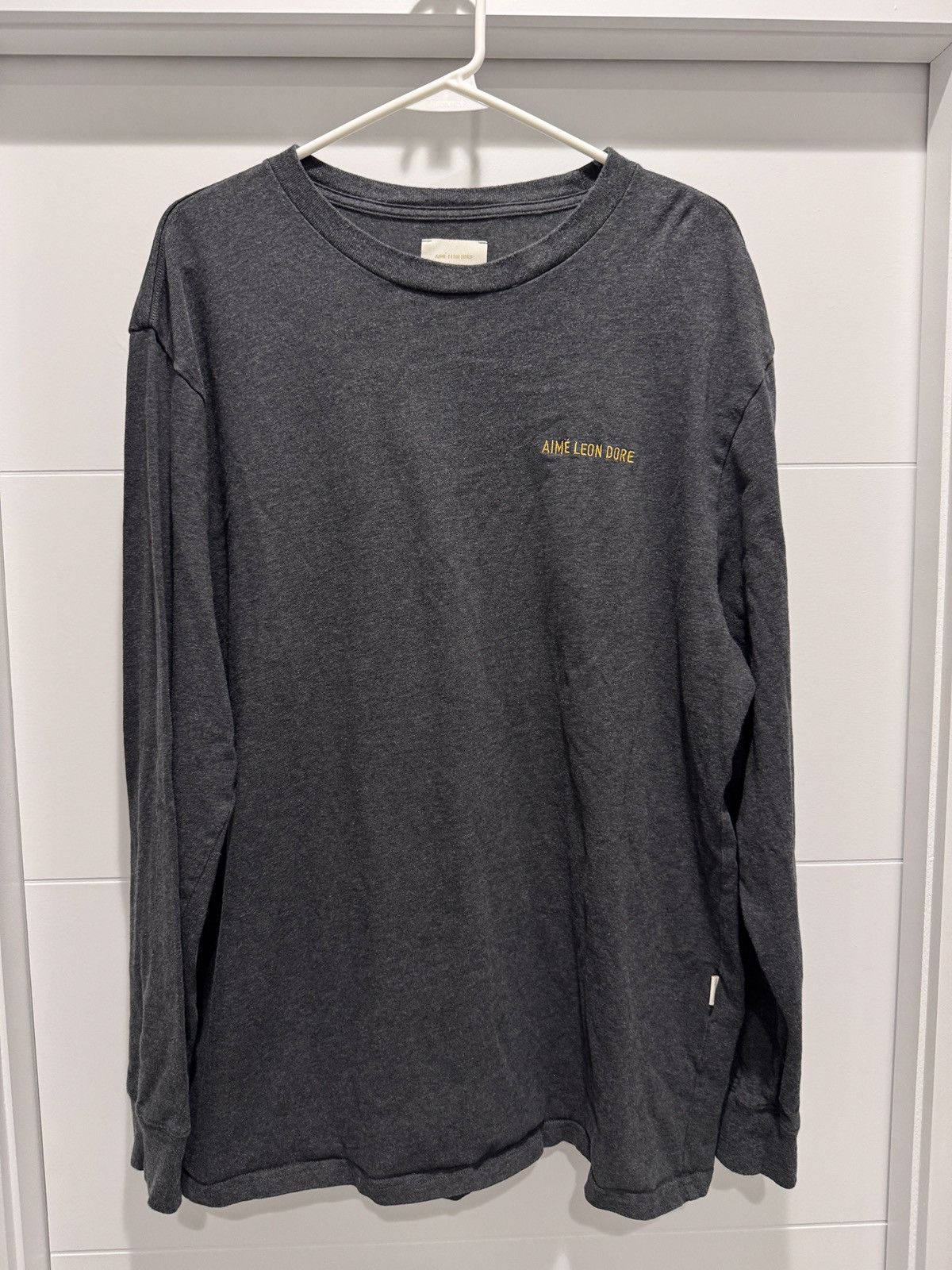Aime Leon Dore Aime Leon Dore ALD Mens Dark Grey Logo Tee Size XXL 2XL Size US XXL / EU 58 / 5 - 1 Thumbnail