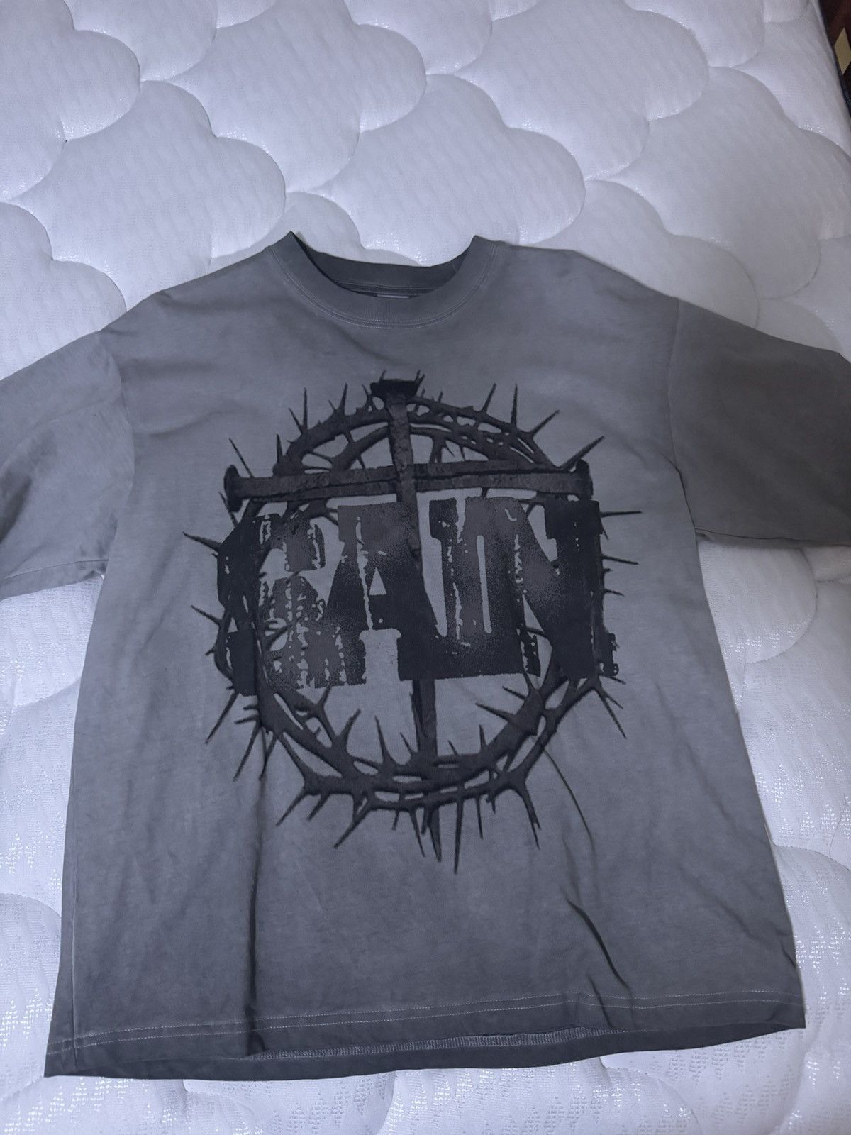 Saint Vanity Grey Saint Vanity Cross Tee Size US M / EU 48-50 / 2 - 1 Thumbnail