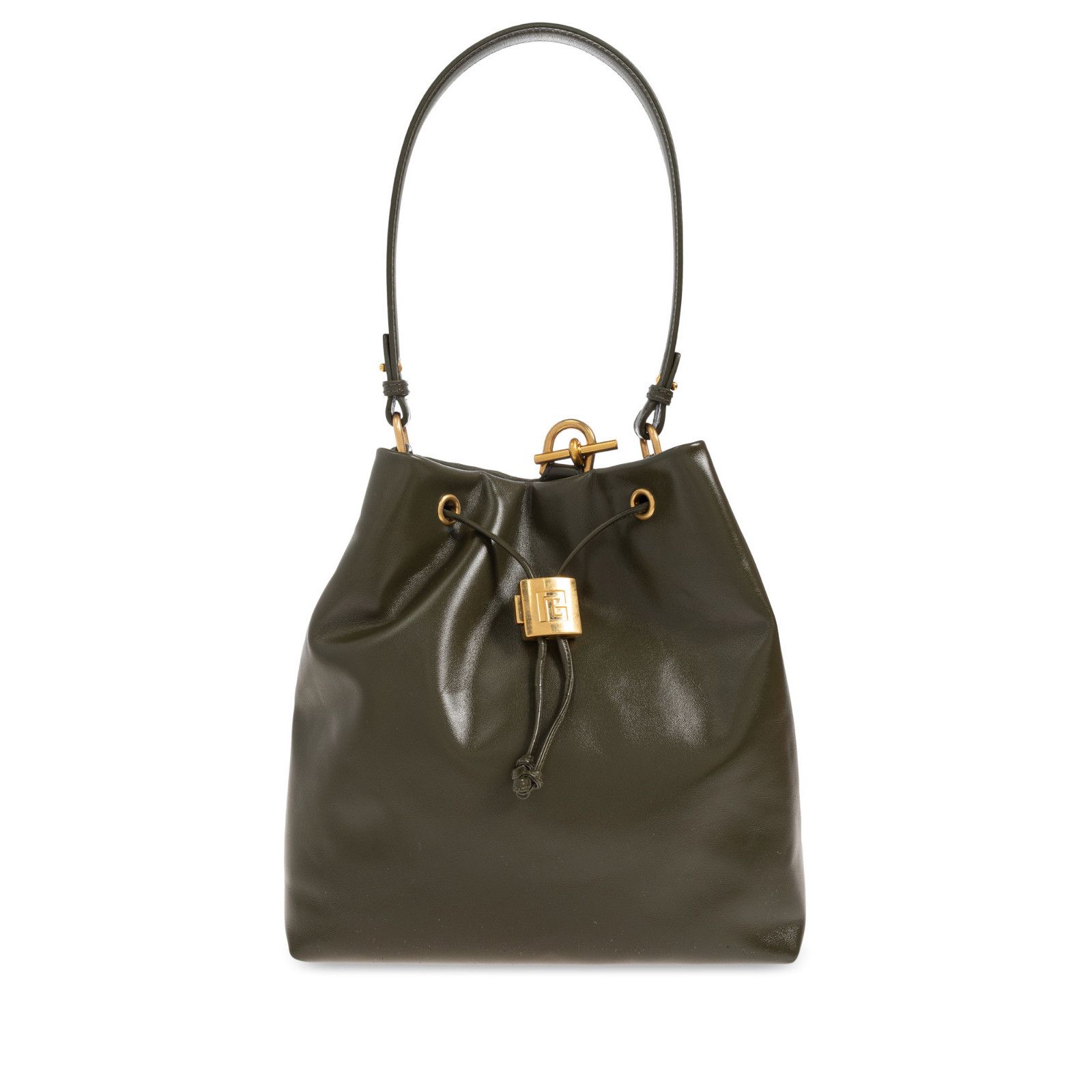Balmain BALMAIN Green Leather Backpack New & Authentic Size ONE SIZE - 1 Thumbnail