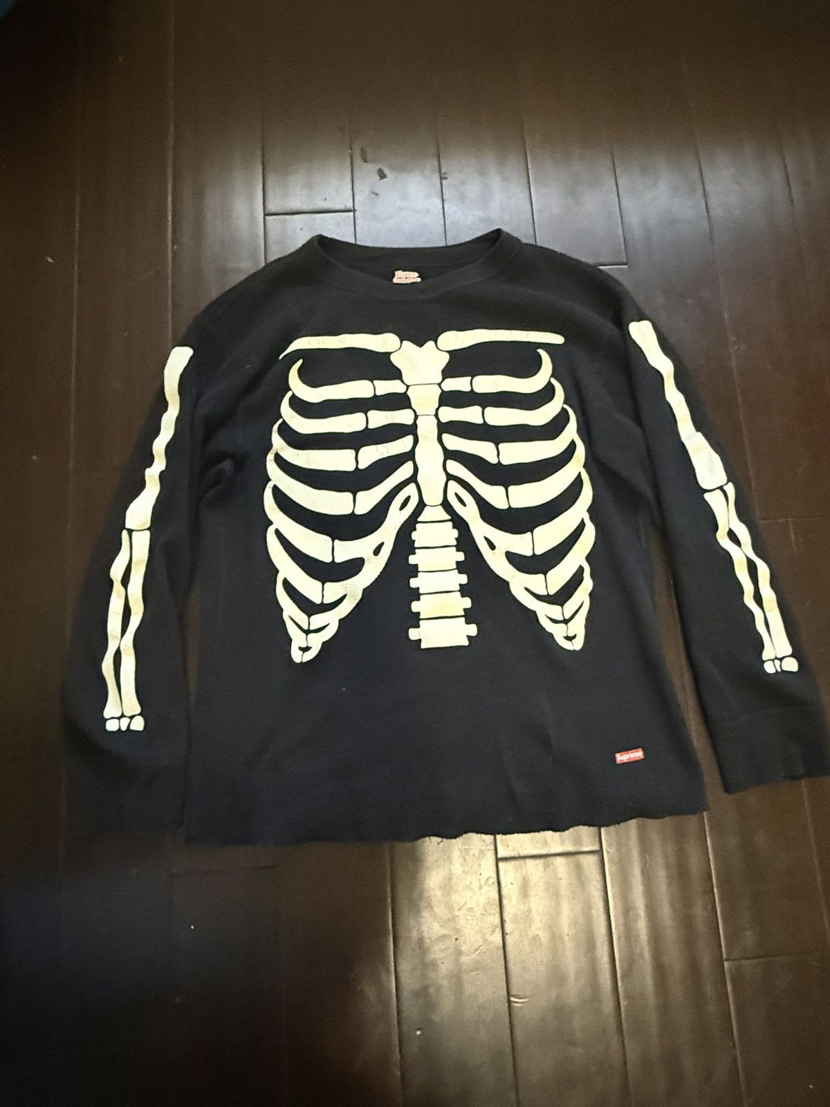 Hanes × Supreme supreme x hanes bones thermal crew - black - xxl