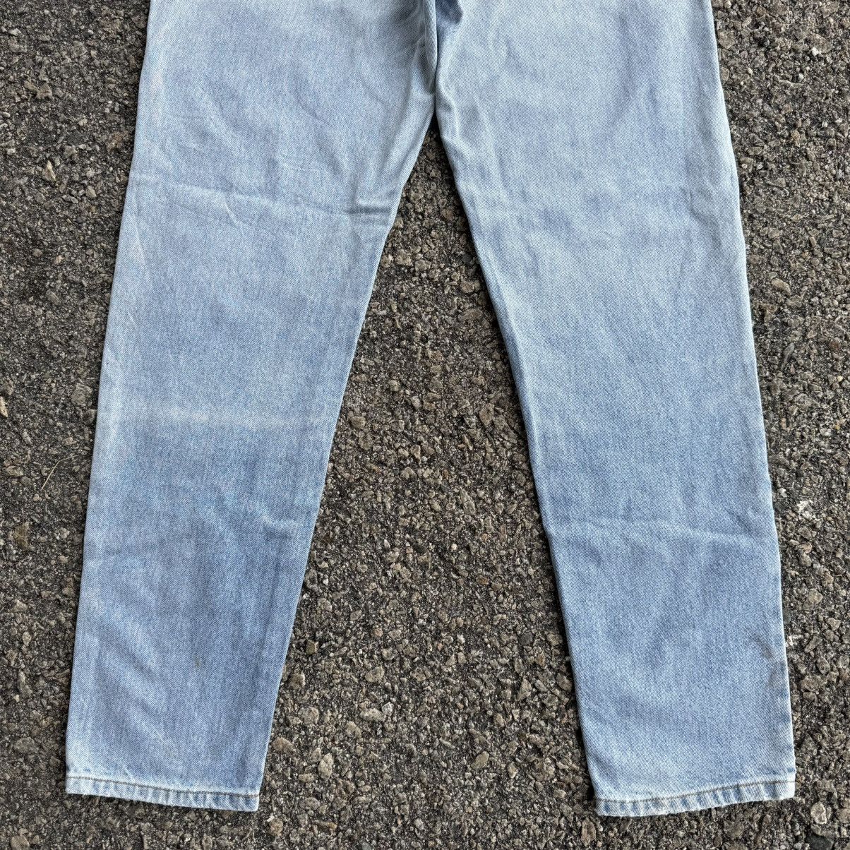 Giordano VINTAGE GIORDANO BLUE DENIM STRAIGHT FADED JEAN PANTS Size US 33 - 12 Thumbnail