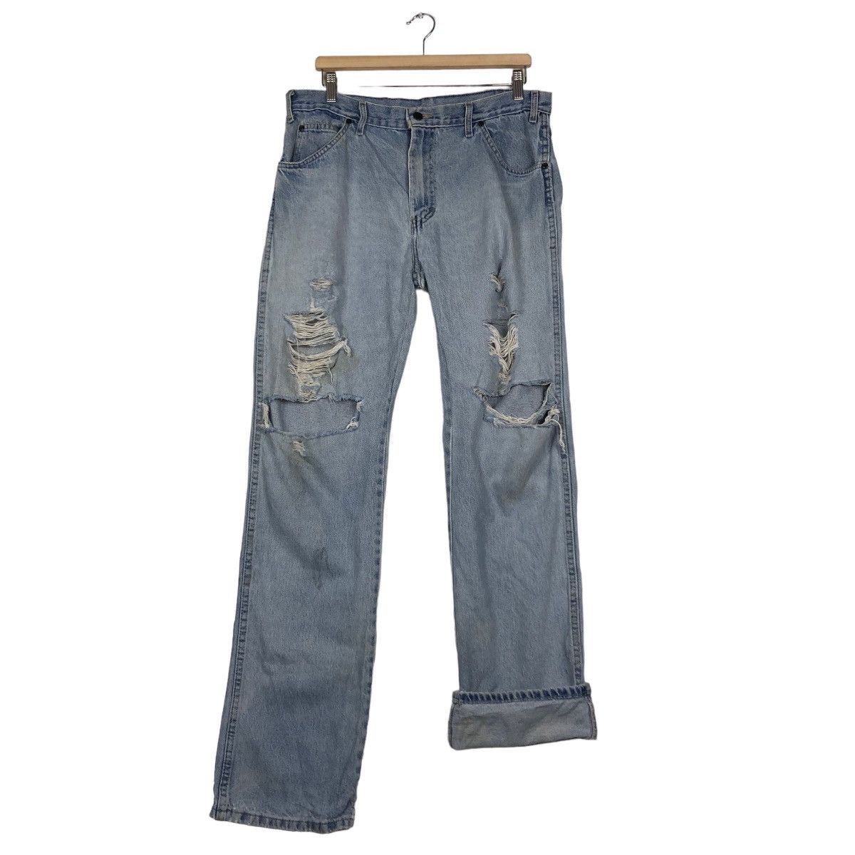 Japanese Brand 🔥Vintage Carpenter Denim Work Dickies Inspire Carhartt Usa Size US 36 / EU 52 - 13 Thumbnail