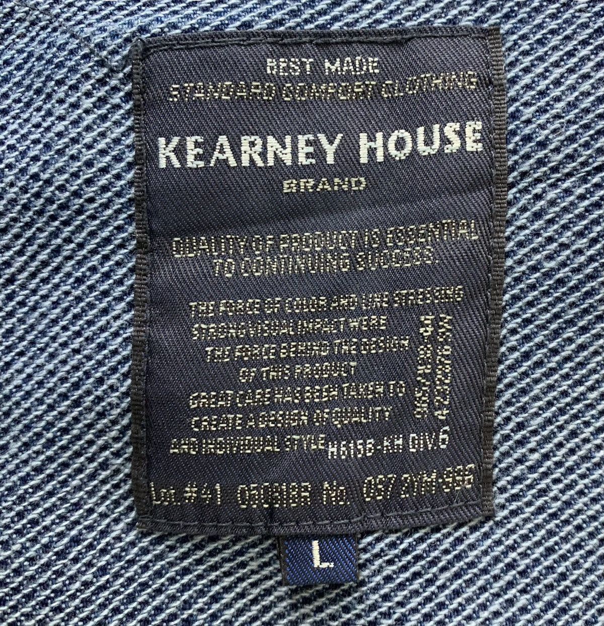 Japanese Brand Vintage Kearney House Brand WorkWear Button Denim Jacket Size US L / EU 52-54 / 3 - 9 Thumbnail