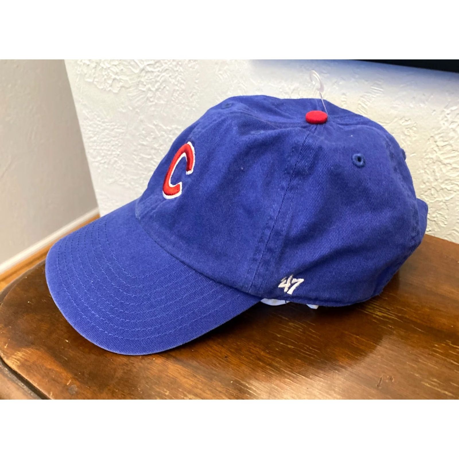 MLB 47 Brand Hat Mens Adjustable Blue MLB Chicago Cubs Forty Seven Strapback Baseball Dad Cap Size ONE SIZE - 2 Thumbnail