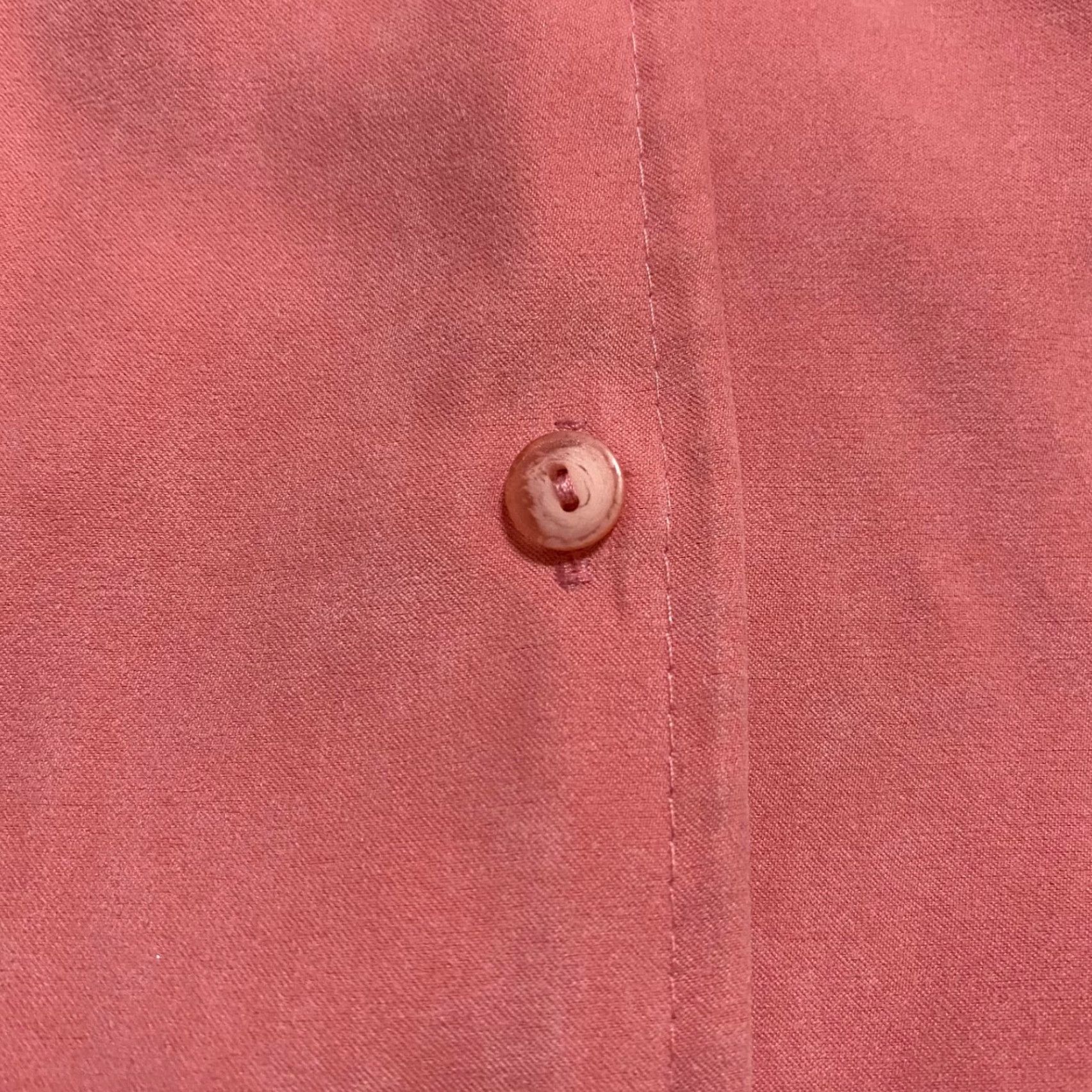 Talbots Talbots Shirt Orange Long Sleeve Button-Up Petite Womens PS Polyester Velvet Casual Solid 90s Size S / US 4 / IT 40 - 7 Thumbnail
