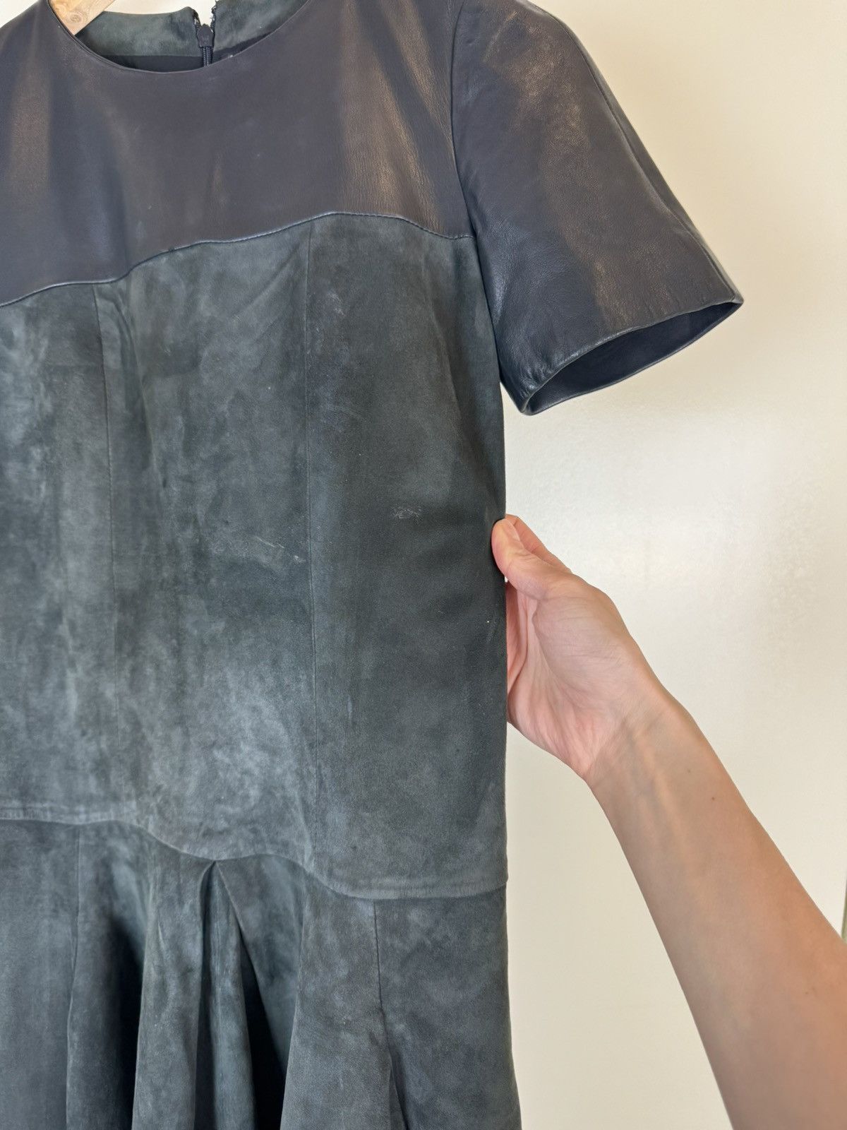Balenciaga Balenciaga mini leather suede dress gown party sexy XS Size XS / US 0-2 / IT 36-38 - 7 Thumbnail
