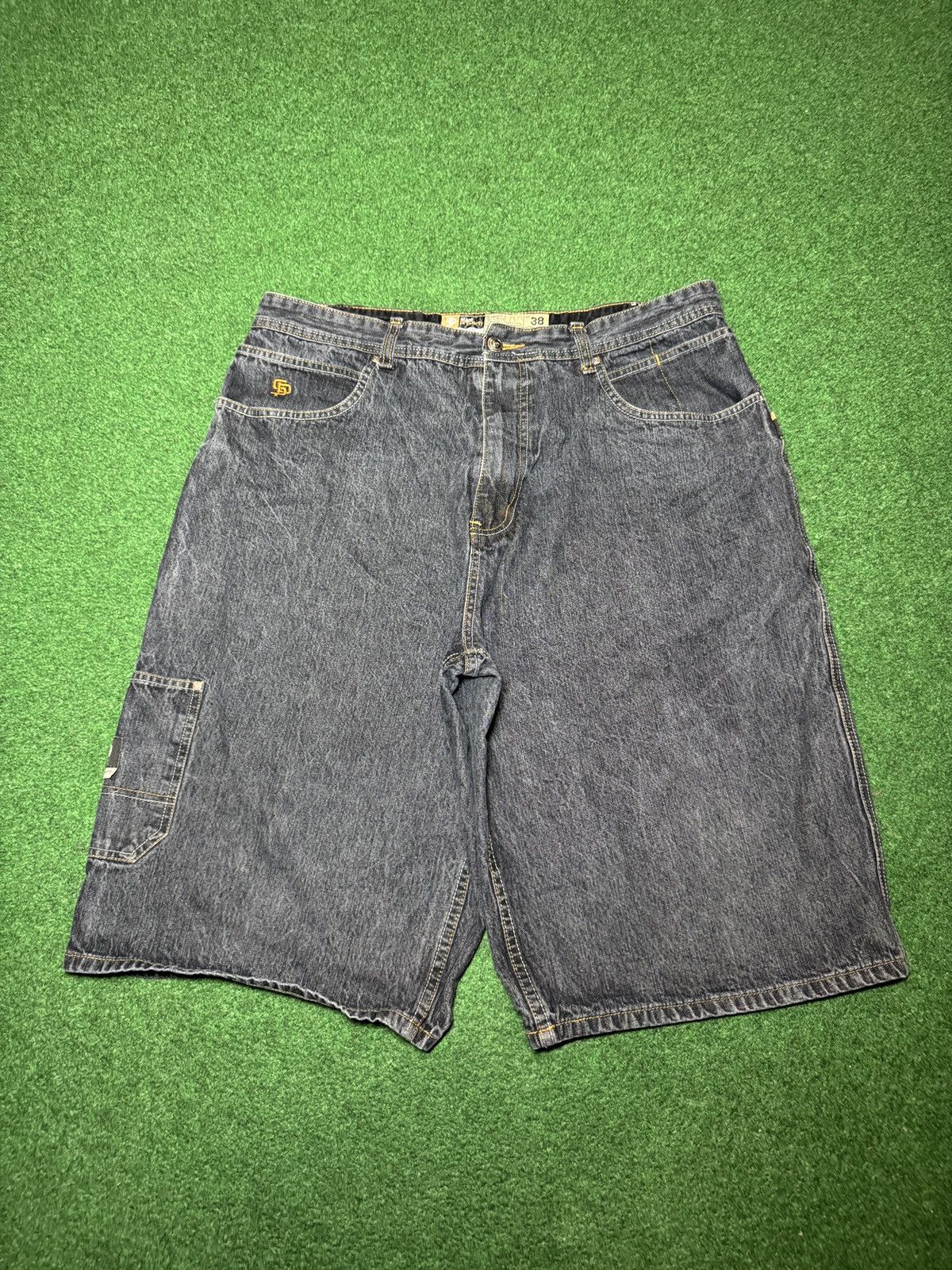Vintage State Property Baggy Jorts 38 Cargo 15” Hip Hop Denim Shorts Size US 38 / EU 54 - 4 Thumbnail