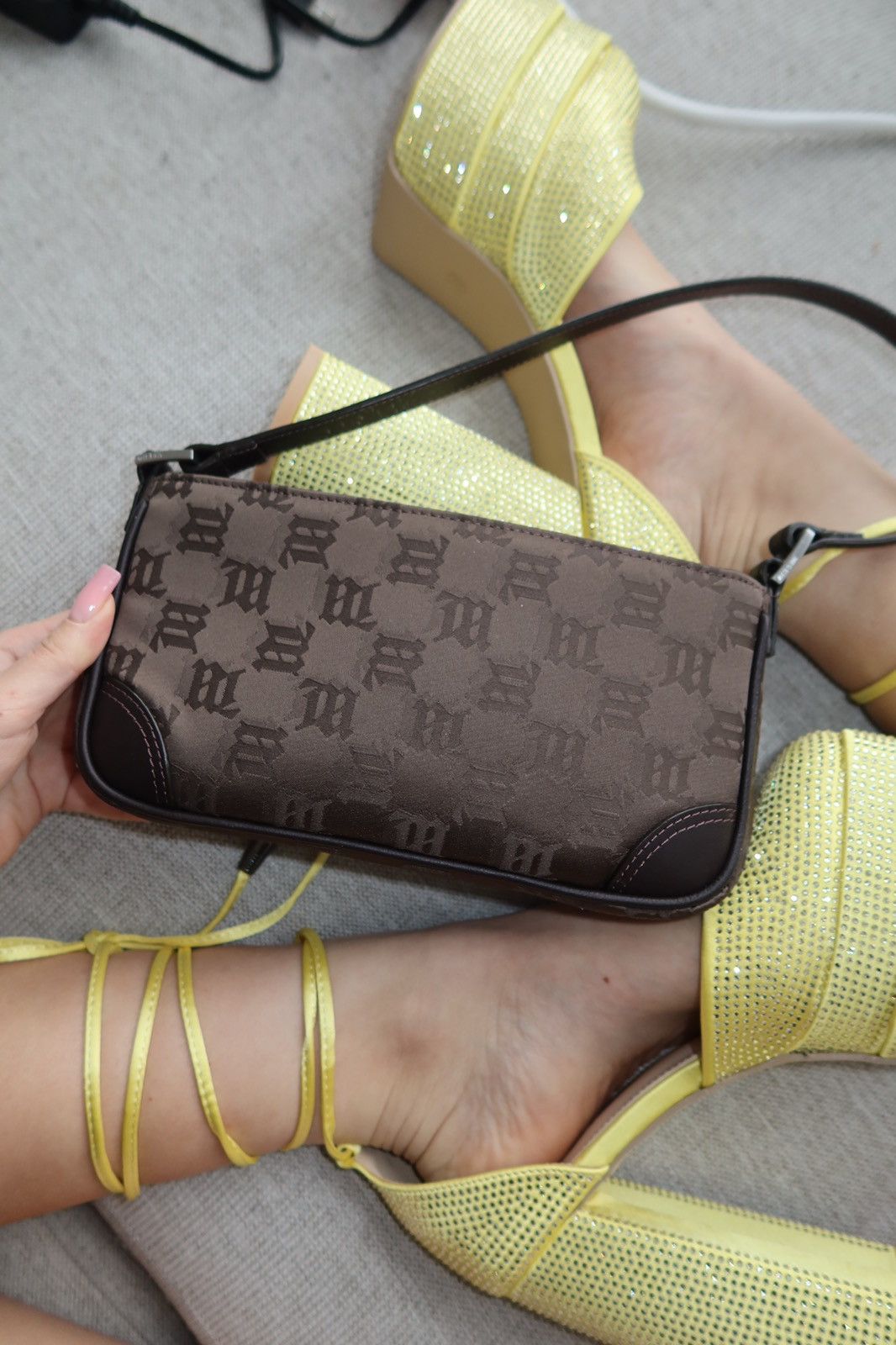 Misbhv Jacquard monogram misbhv bag Size ONE SIZE - 7 Thumbnail