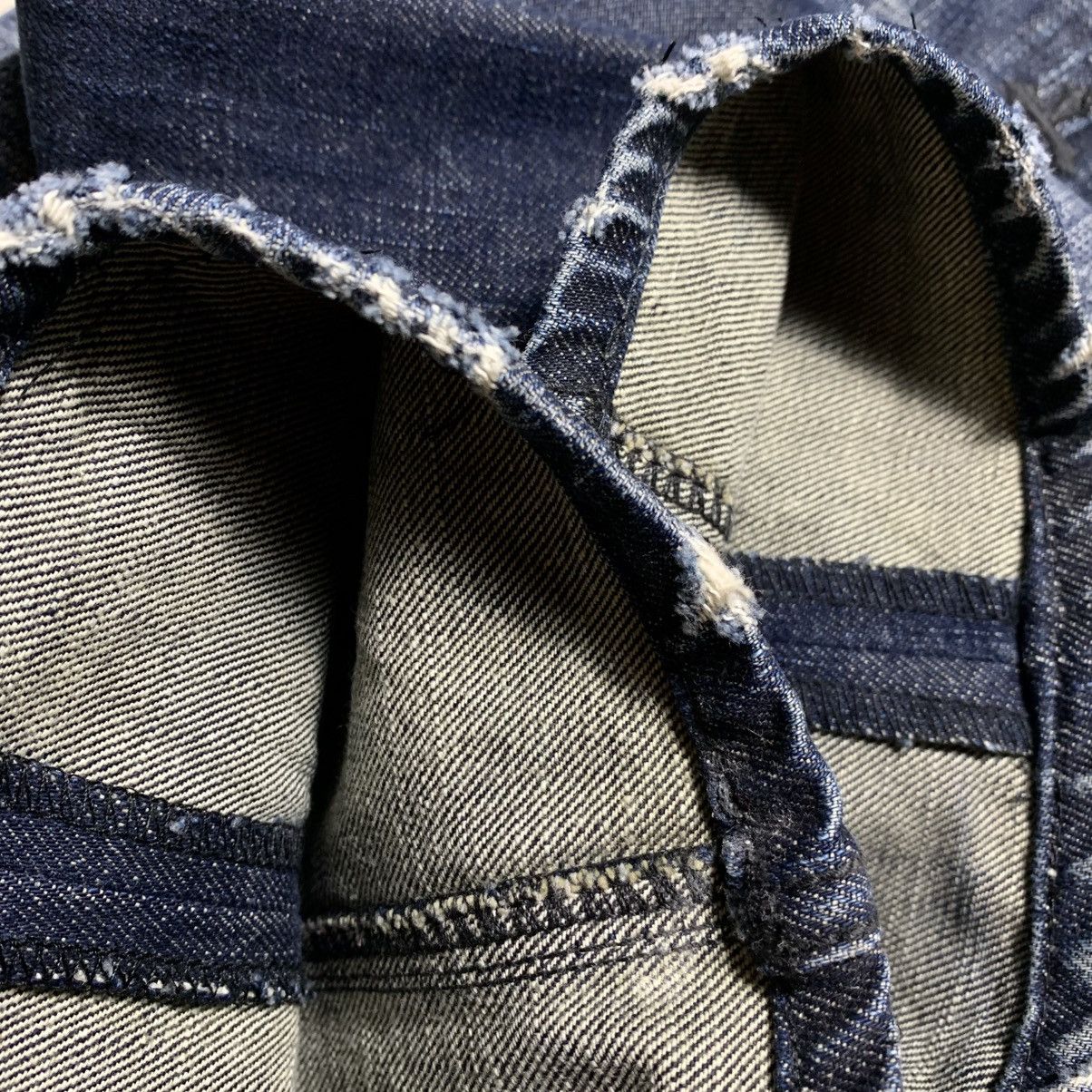 Affliction Rare Y2k Affliction Cross Studded Distressed Faded Jeans Size US 38 / EU 54 - 15 Thumbnail