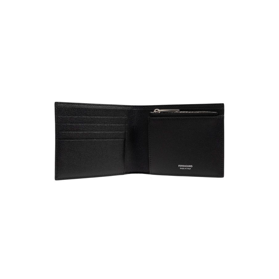 Salvatore Ferragamo FERRAGAMO Black Leather Wallet New & Authentic Size ONE SIZE - 2 Thumbnail