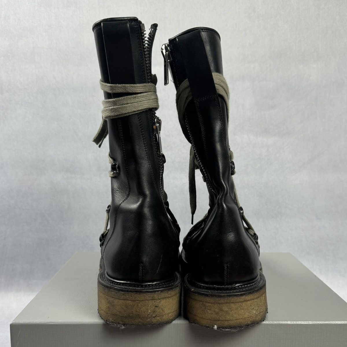 Rick Owens FW17 Creeper Mega-lace boots Size US 9 / EU 42 - 4 Thumbnail