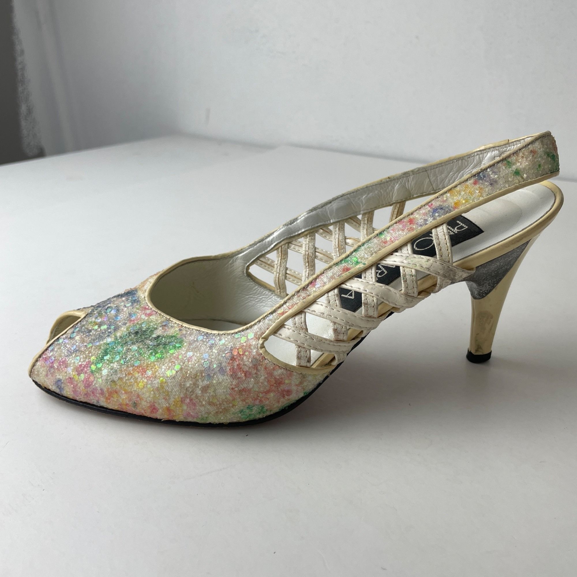 Other 36 - Vintage Pino Carina Marble Heels Purse Set Size US 6 / IT 36 - 3 Thumbnail