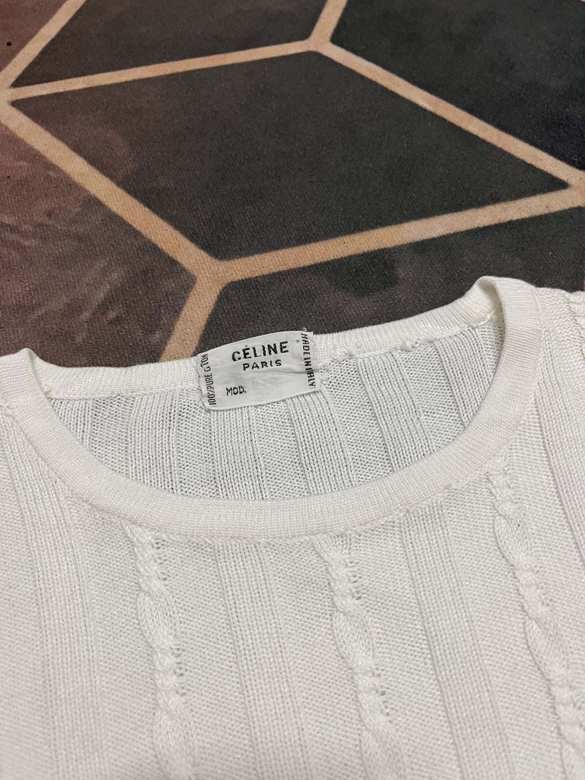 Celine Vintage 80s Celine Knitted Top Size ONE SIZE - 5 Thumbnail