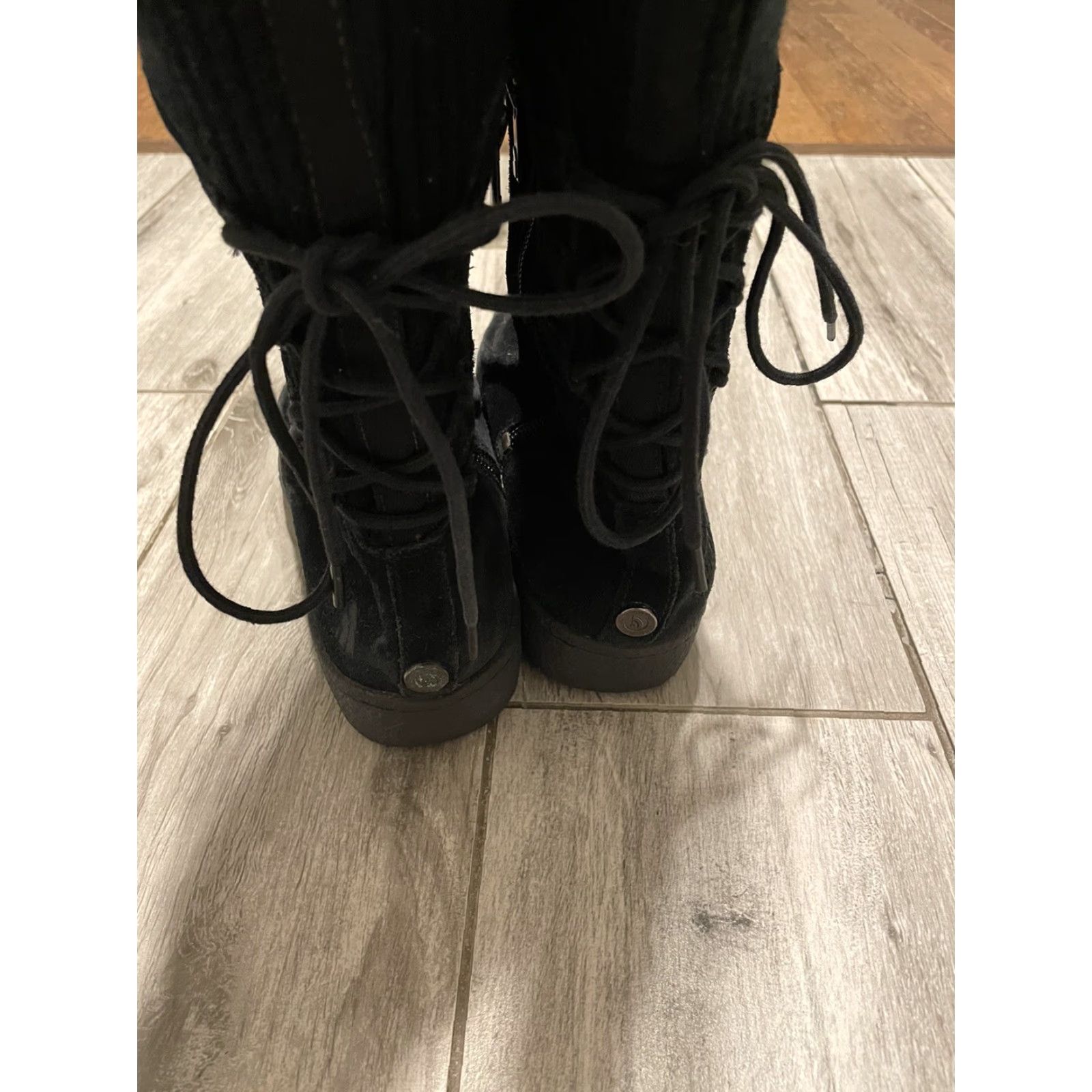 The North Face The North Face Womens Black Suede Fold Over Sweater Winter Snow Boots 6 Moccasin Size M / US 6-8 / IT 42-44 - 7 Thumbnail