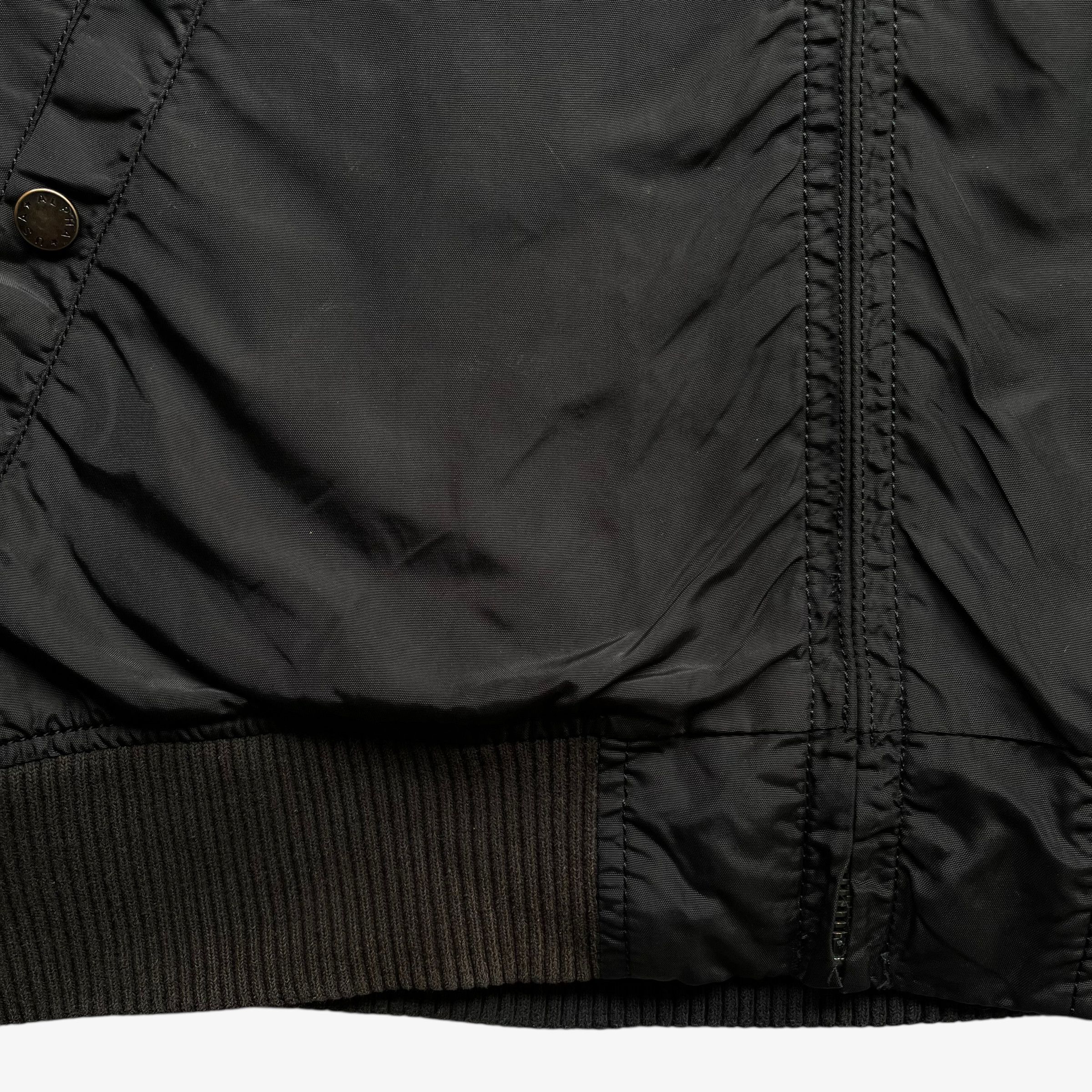 Alpha Industries Vintage Y2K Men's Alpha Industries Black Bomber Jacket Size US L / EU 52-54 / 3 - 6 Thumbnail