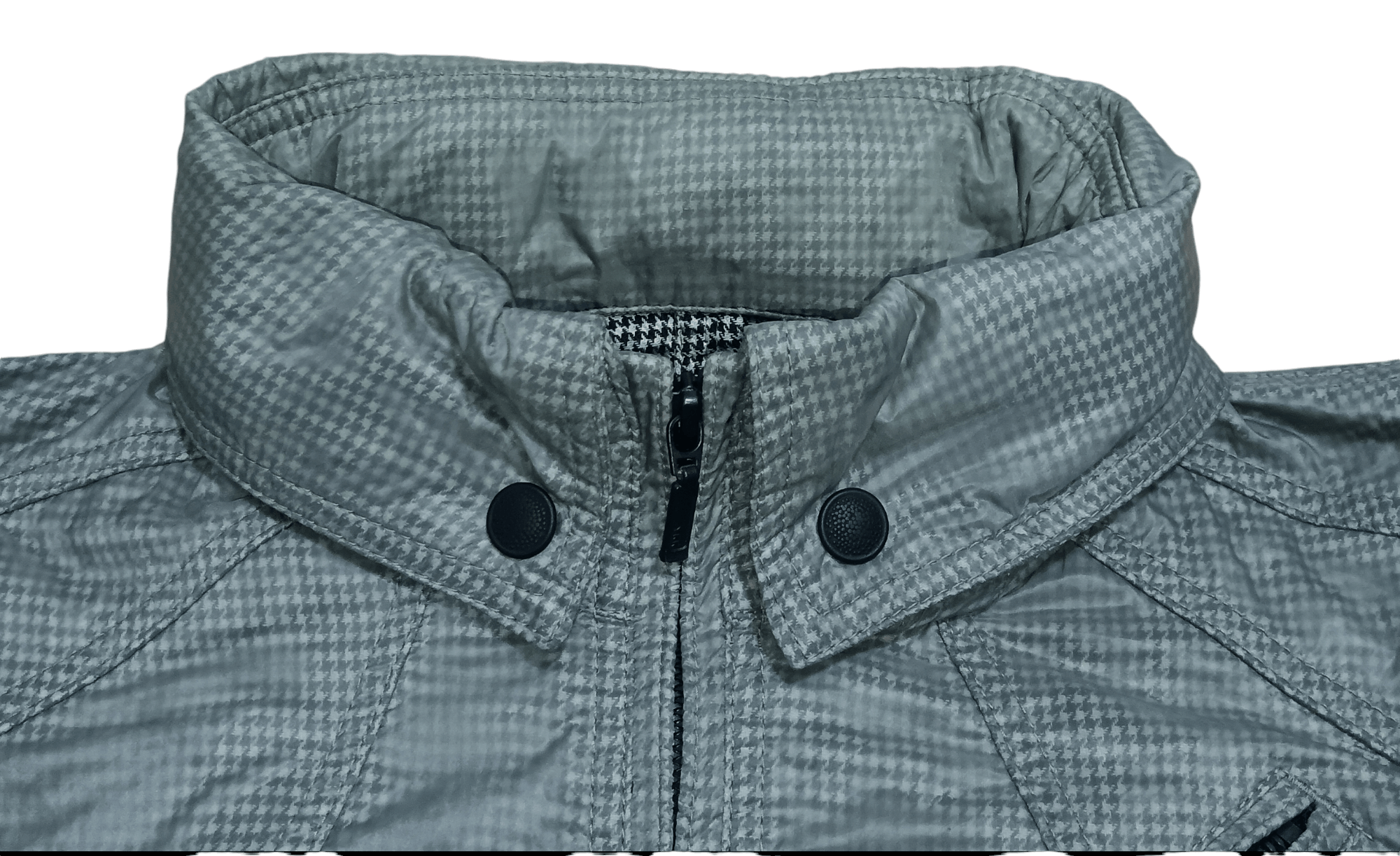 Nicole Club NICOLE CLUB FOR MEN PUNK HOUNDTOOTH HOODED JACKET Size US M / EU 48-50 / 2 - 2 Thumbnail
