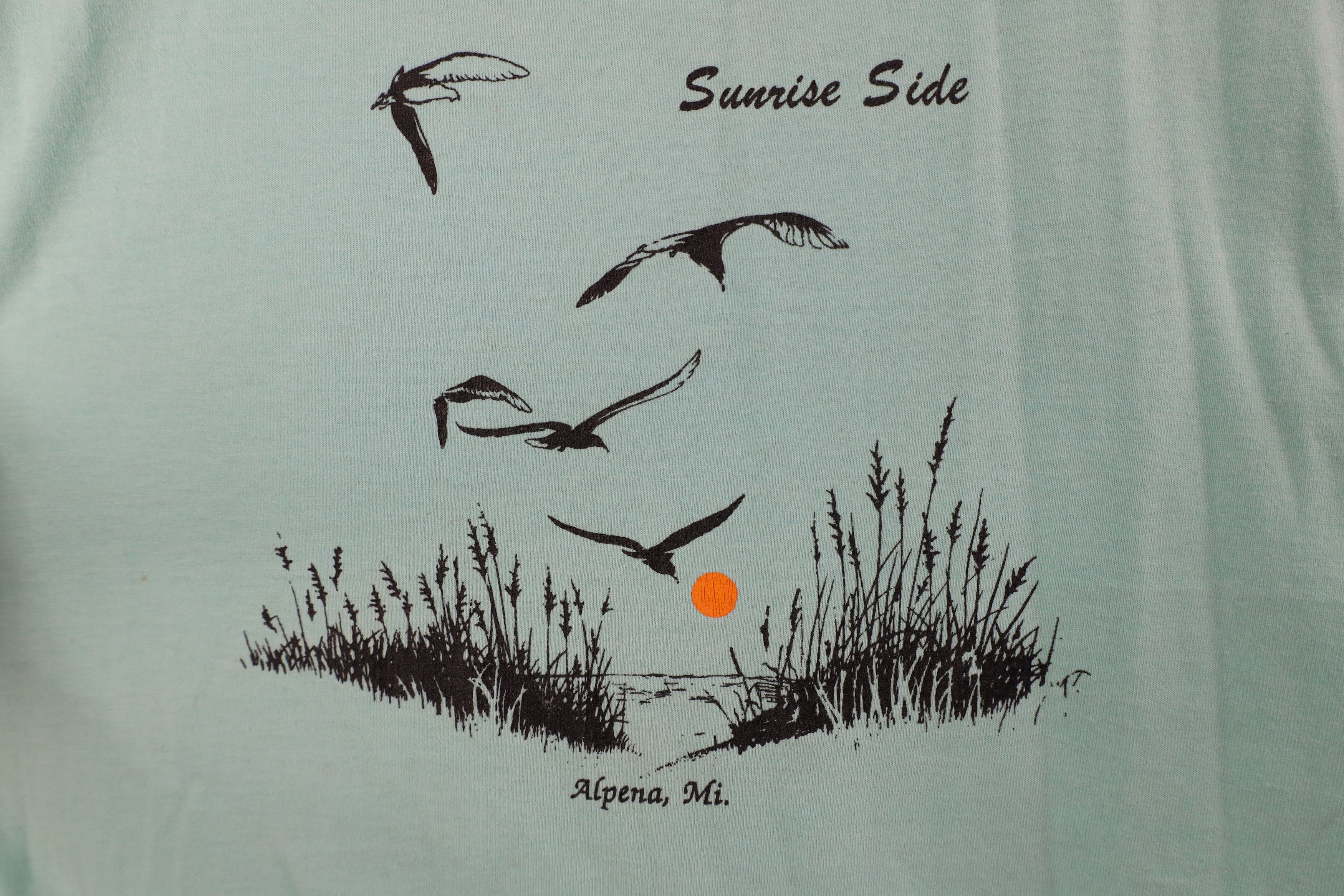 Vintage Vintage 90s Streetwear Sunrise Alpena Michigan T-Shirt USA Size US XL / EU 56 / 4 - 4 Thumbnail