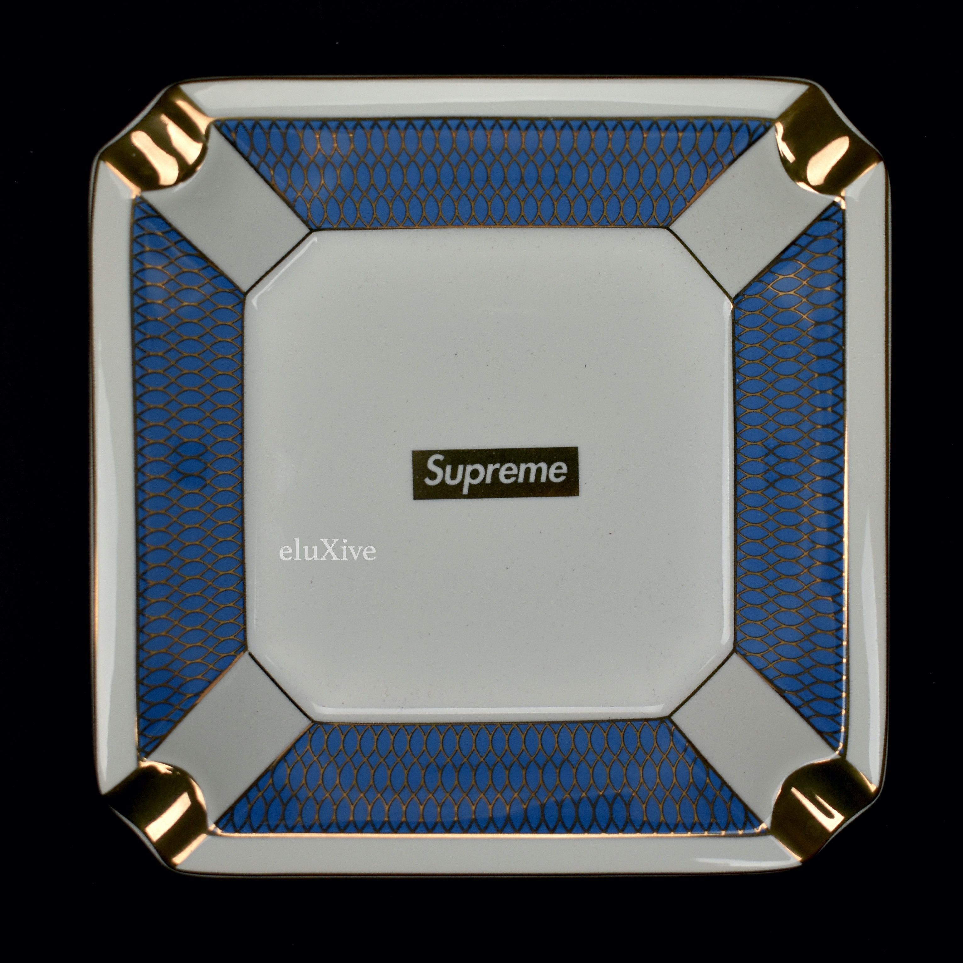 Supreme Supreme Box Logo Ceramic Ashtray Blue DS Size ONE SIZE - 2 Thumbnail