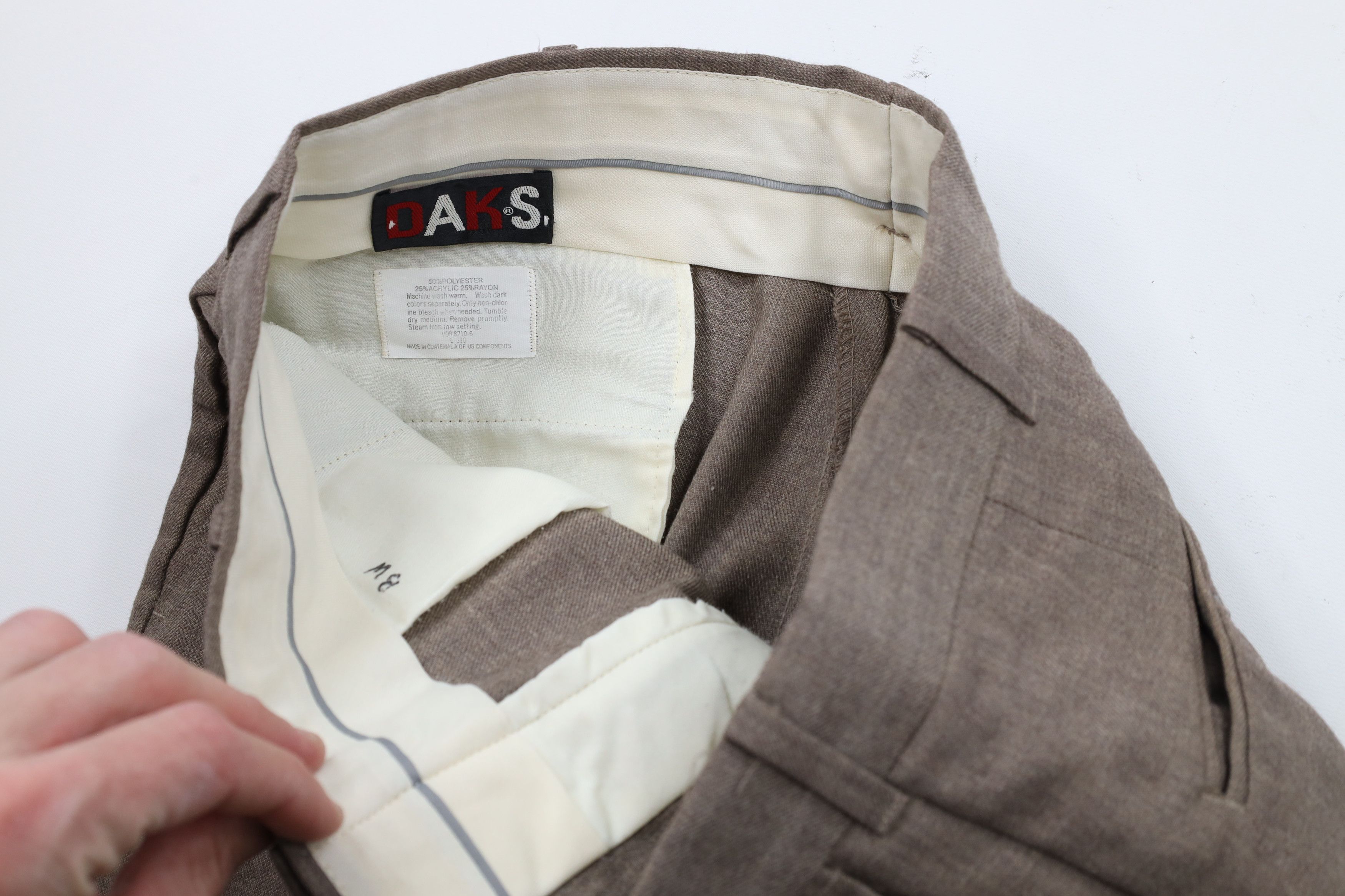 Vintage Vintage 70s Streetwear Knit Wide Leg Chinos Pants Brown Size US 30 / EU 46 - 6 Thumbnail