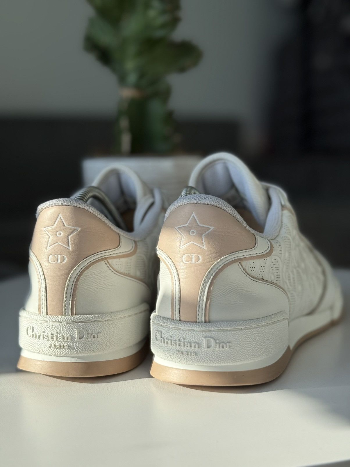 Dior Dior One Monogram Sneackers Low White Pink Size US 8.5 / IT 38.5 - 8 Thumbnail