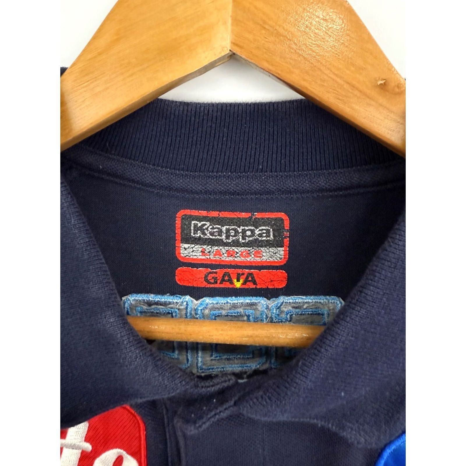 Kappa VINTAGE Kappa Napoli Italy Soccer Polo T-Shirt Retro Blue L Mens Size US L / EU 52-54 / 3 - 6 Thumbnail