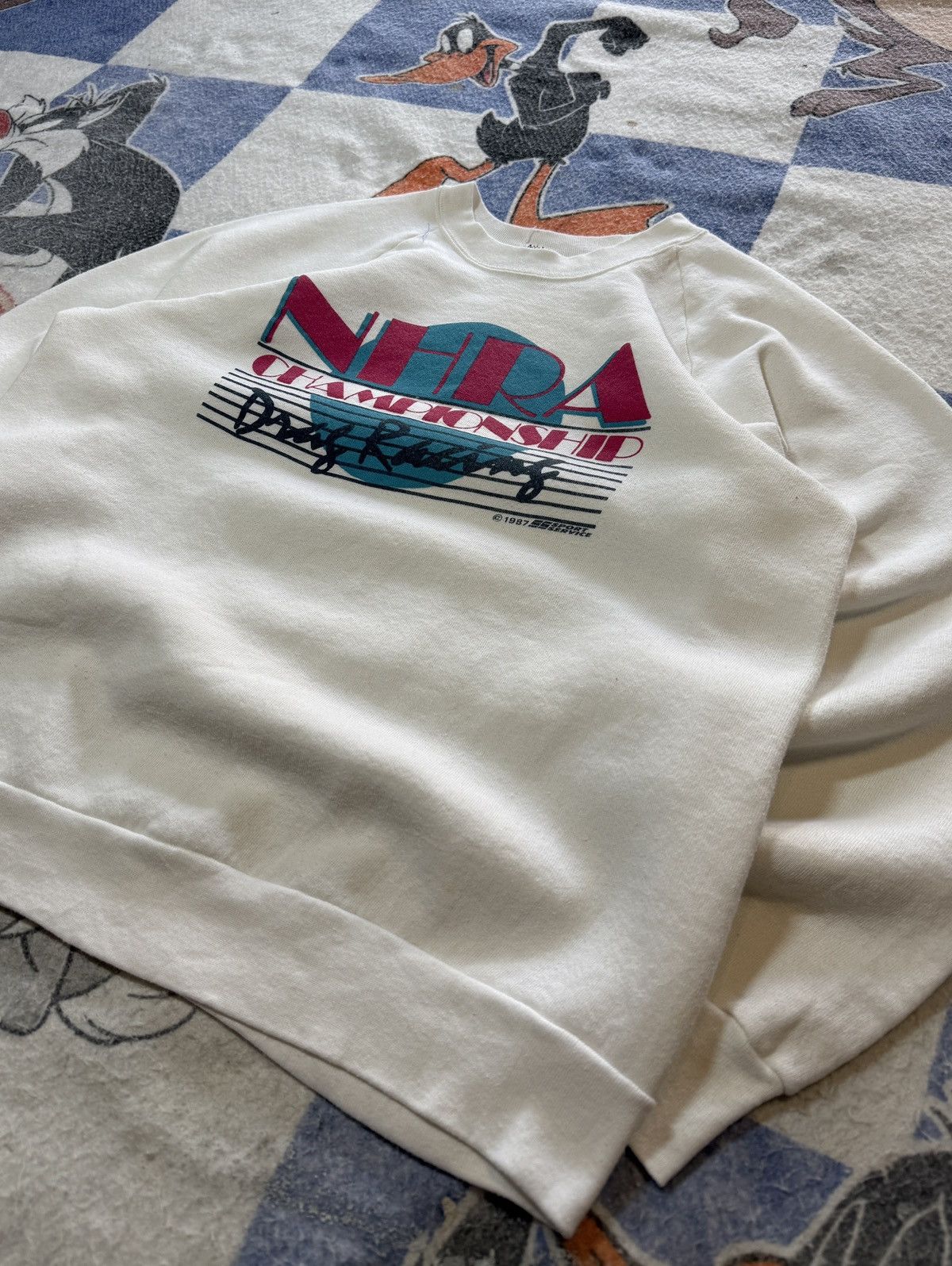 Vintage Vintage 80’s hot rod crewneck Size US L / EU 52-54 / 3 - 2 Thumbnail