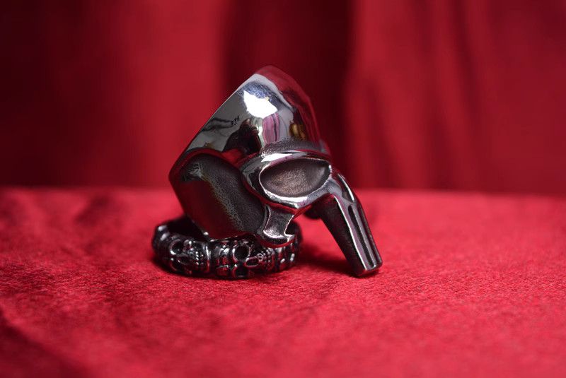 Jewelry Skull Modern Jewelry Rings Open Size Chrome Ring (Size 7-13) Size ONE SIZE - 3 Thumbnail