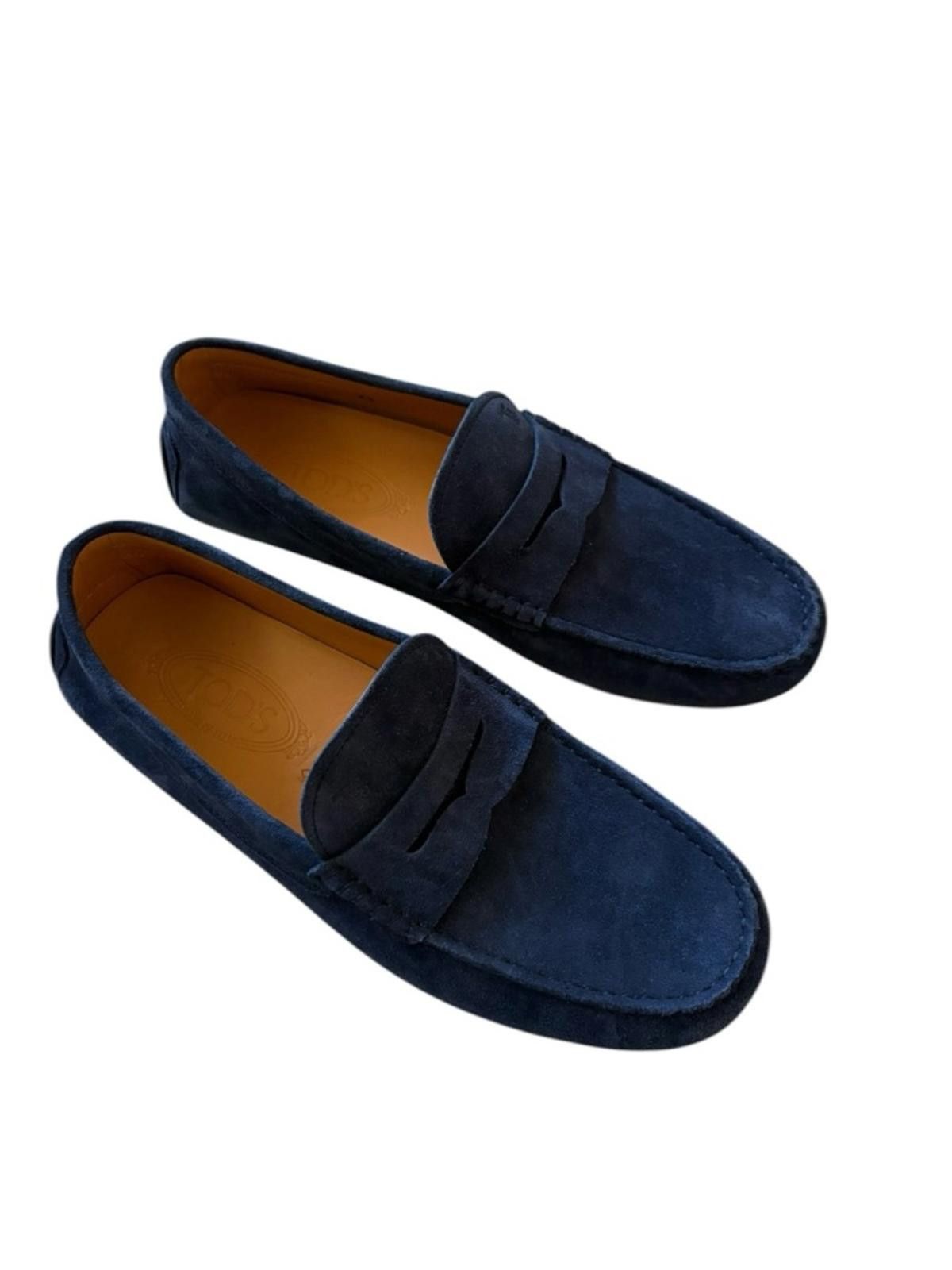 Tod's Tod's Men's Classic Suede Gommino Driving Penny Loafers Blue Size US 8.5 / EU 41-42 - 5 Thumbnail