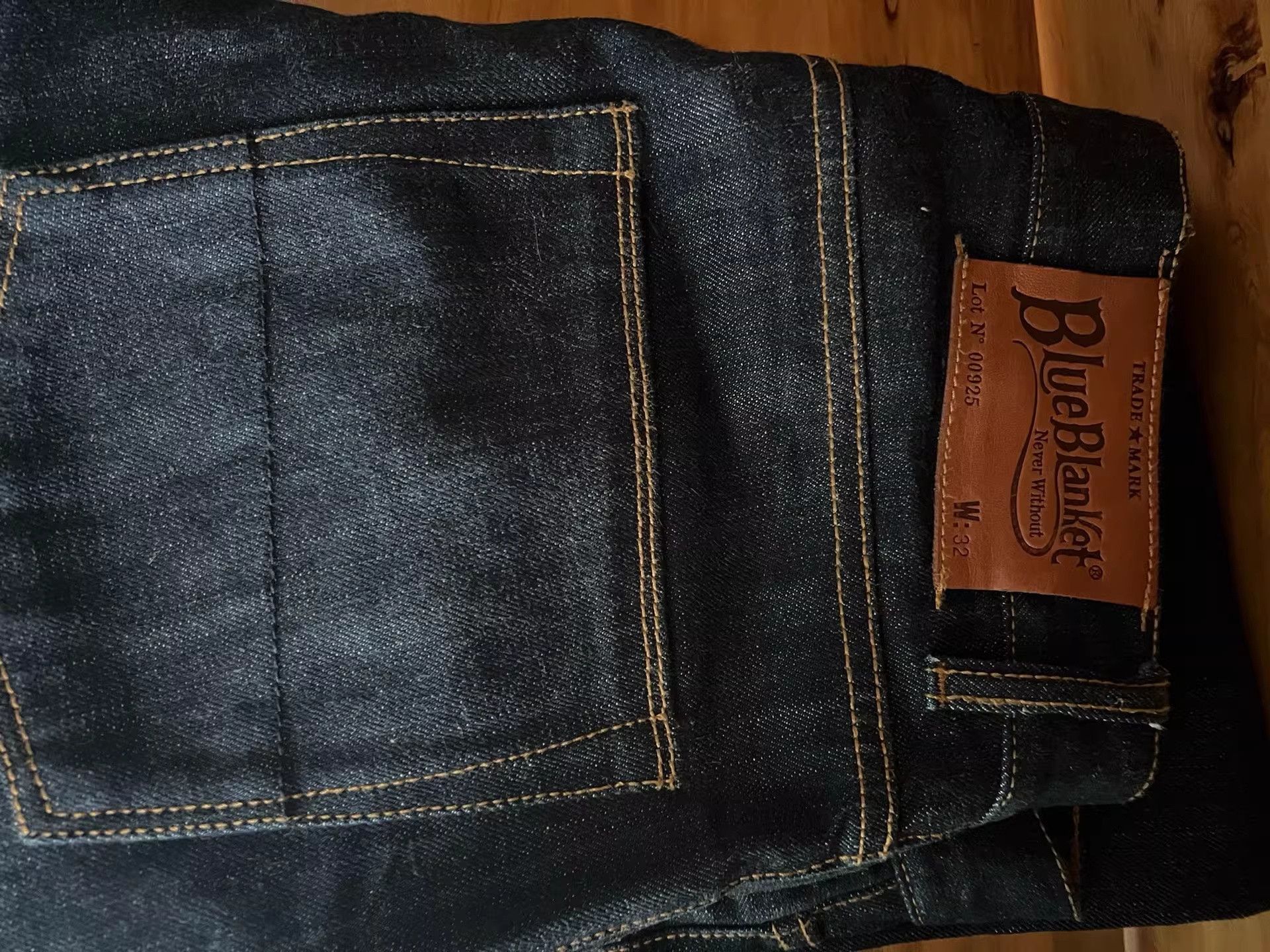 Blue Blanket Blue Blanket Handmade Raw Denim Jeans P01 Size US 32 / EU 48 - 9 Thumbnail