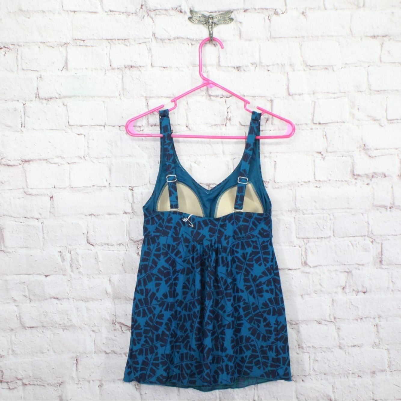 L.L. Bean × Swims LL Bean Women's Shaping Swimwear Soft Drape Tankini Top Size M / US 6-8 / IT 42-44 - 6 Thumbnail