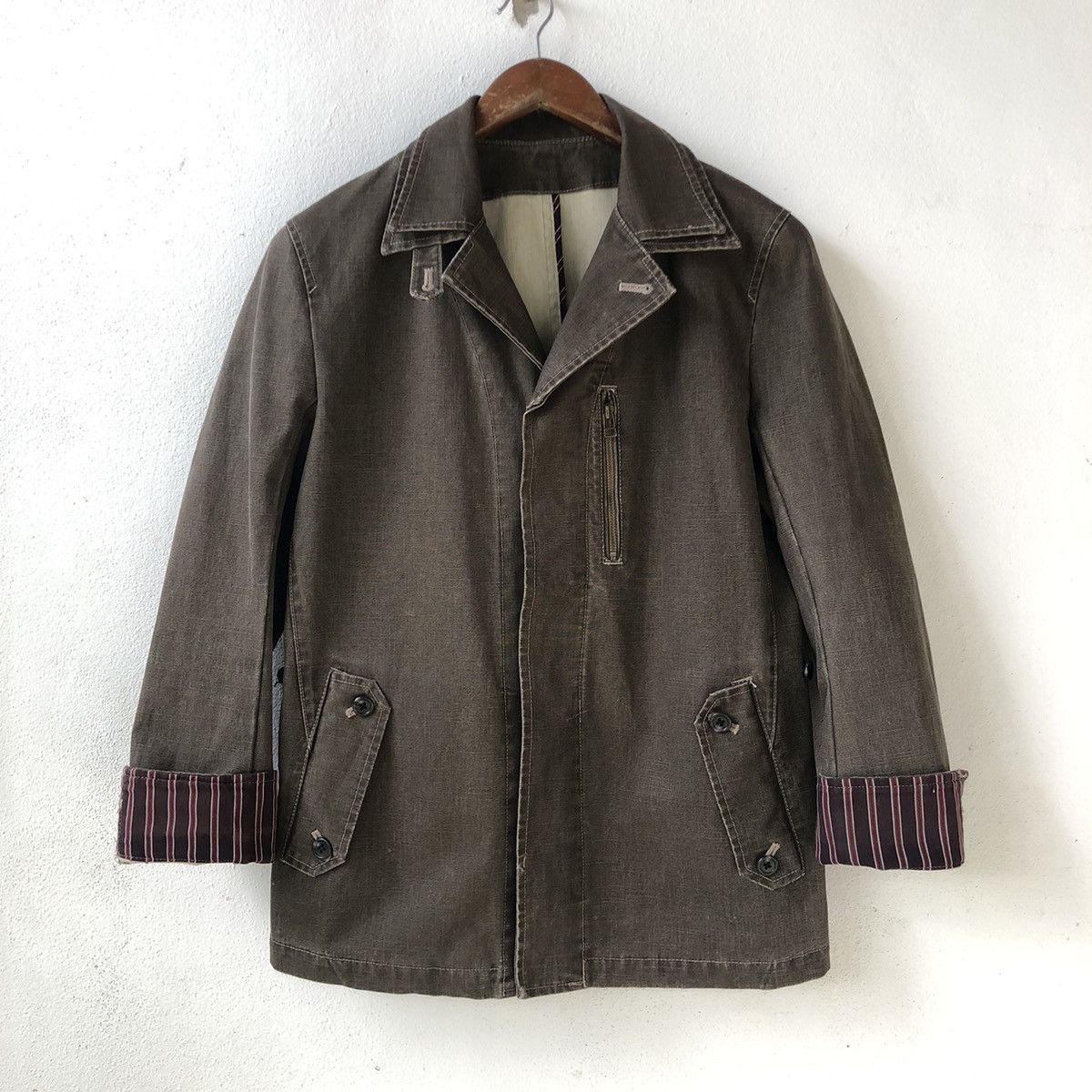 Boycott × Japanese Brand BOYCOTT Japan Military Style Double Layer Collar Jacket Size US S / EU 44-46 / 1 - 1 Thumbnail