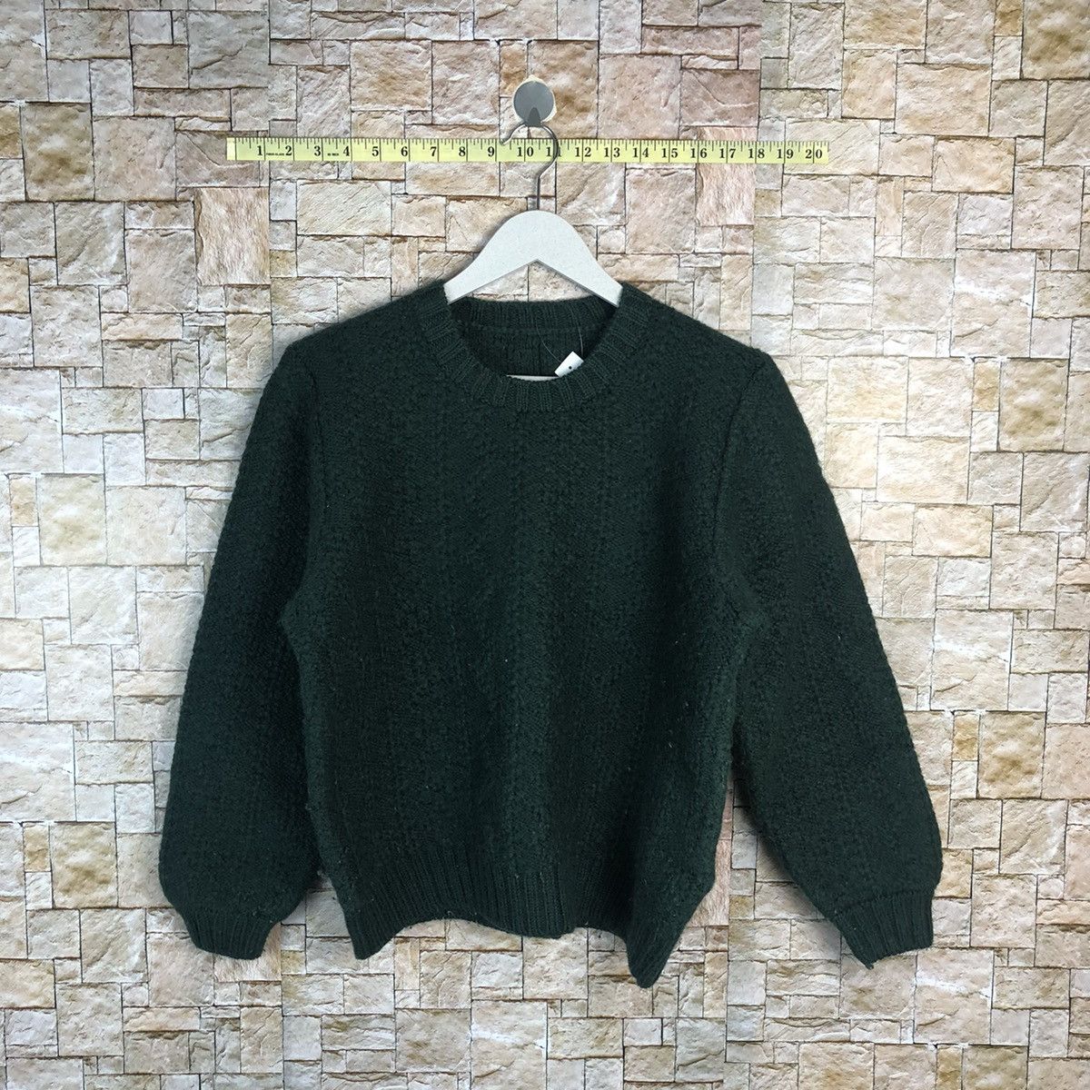 Aran Isles Knitwear × Homespun Knitwear × Vintage Japanese Brand Green vintage sweatshirt Knitwear #A913 Size S / US 4 / IT 40 - 1 Thumbnail