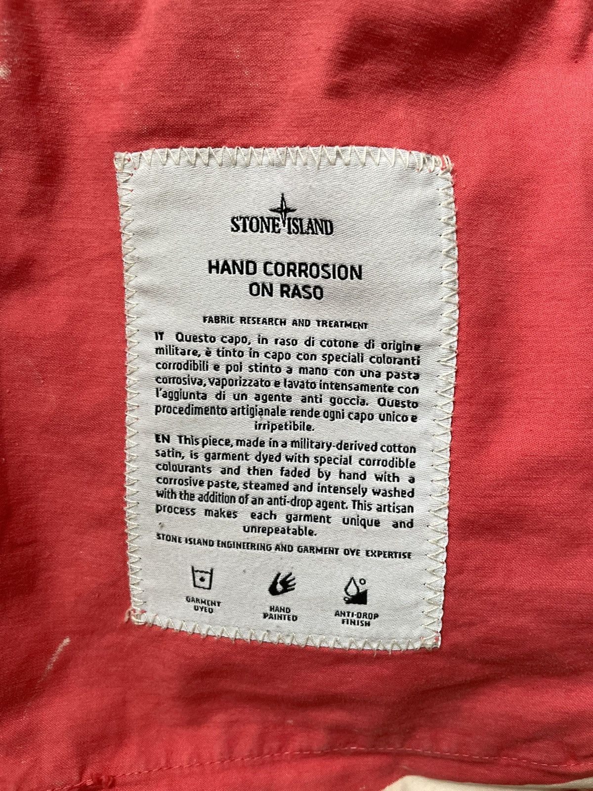 Stone Island Stone Island Hand Corrosion Size US XL / EU 56 / 4 - 6 Thumbnail