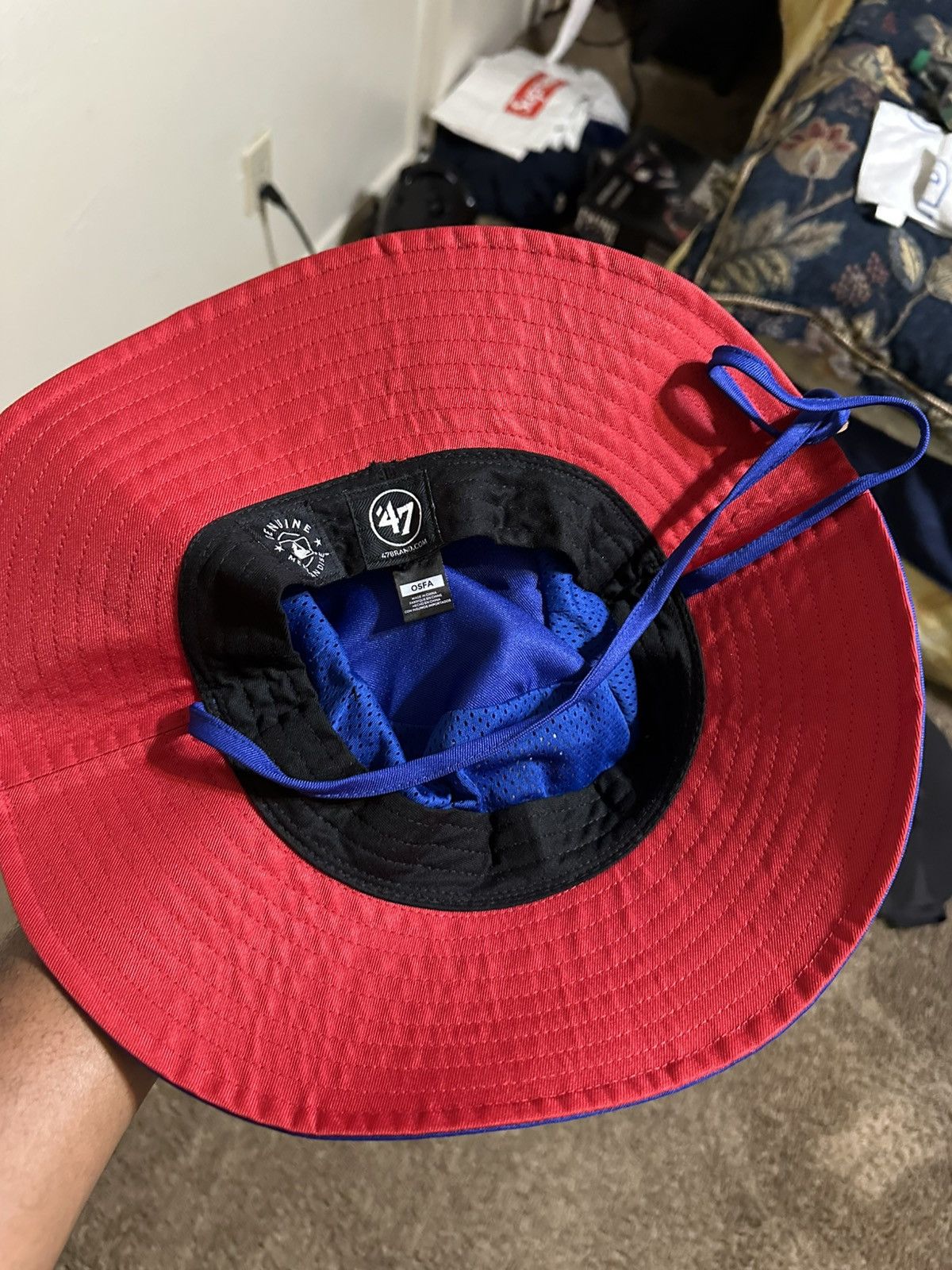 MLB × Vintage Vintage MLB Texas Rangers “triple blue” bucket hat 00s Size ONE SIZE - 7 Thumbnail