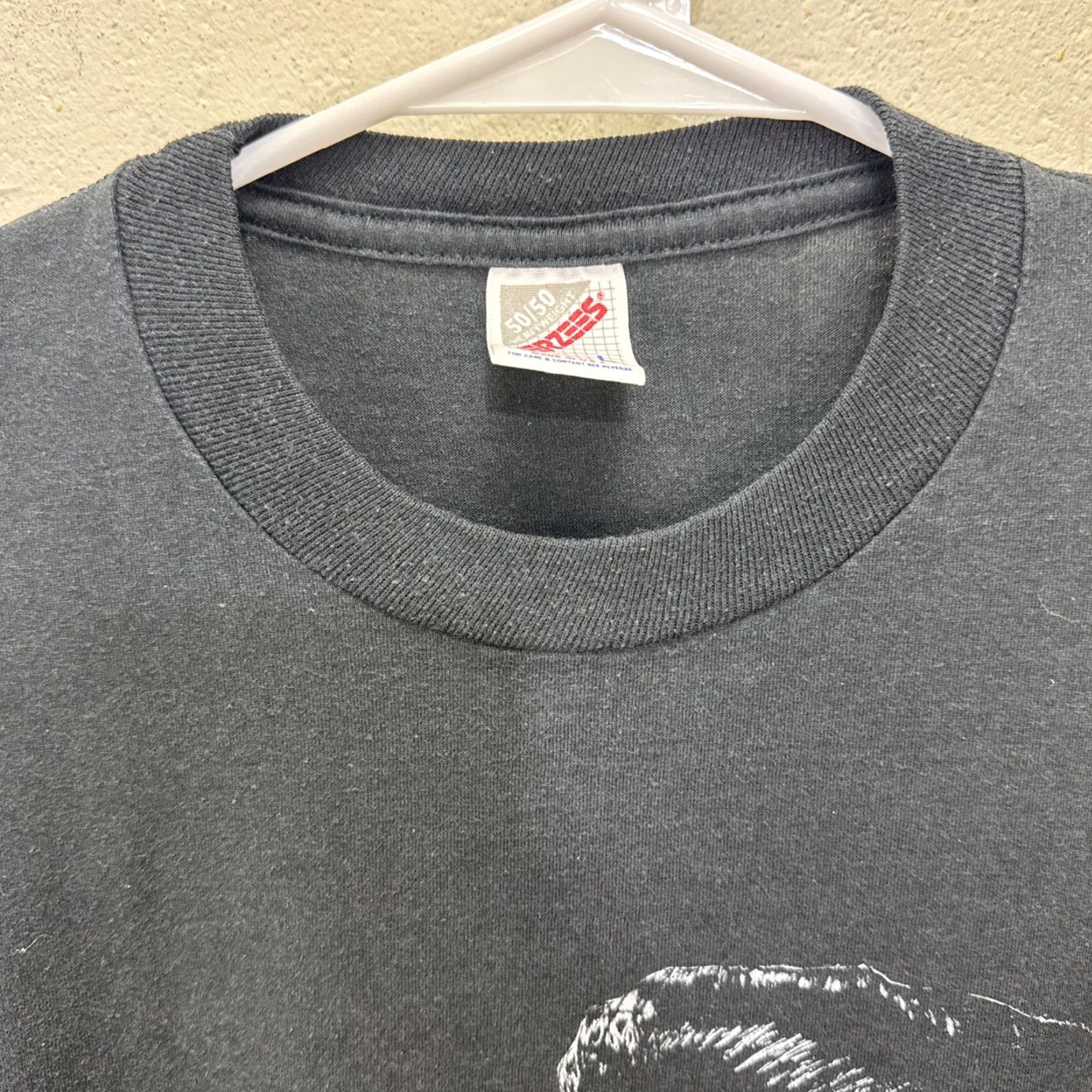 Jerzees Vintage Elvis Presley T-Shirt Mens Large Graceland Art Music Black USA Made Size US L / EU 52-54 / 3 - 4 Thumbnail