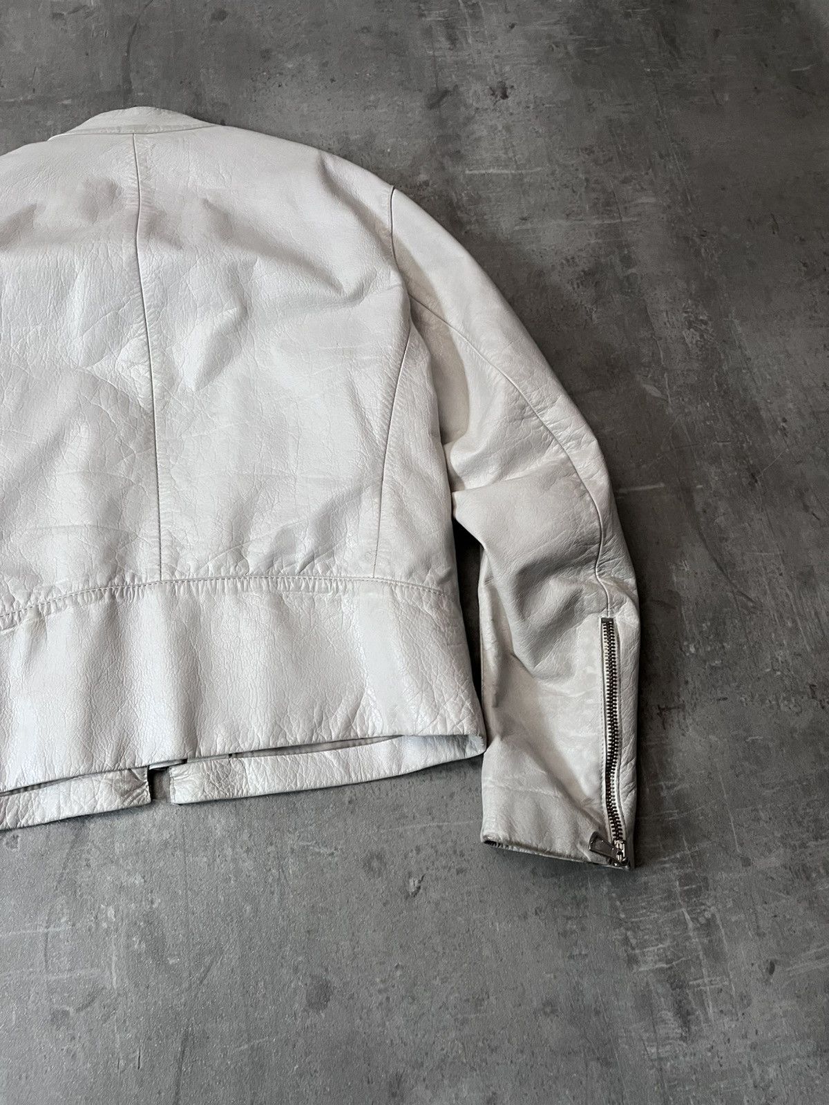 Maison Margiela Maison Margiela S/S 2008 5-zip White Leather Jacket Size US L / EU 52-54 / 3 - 14 Thumbnail