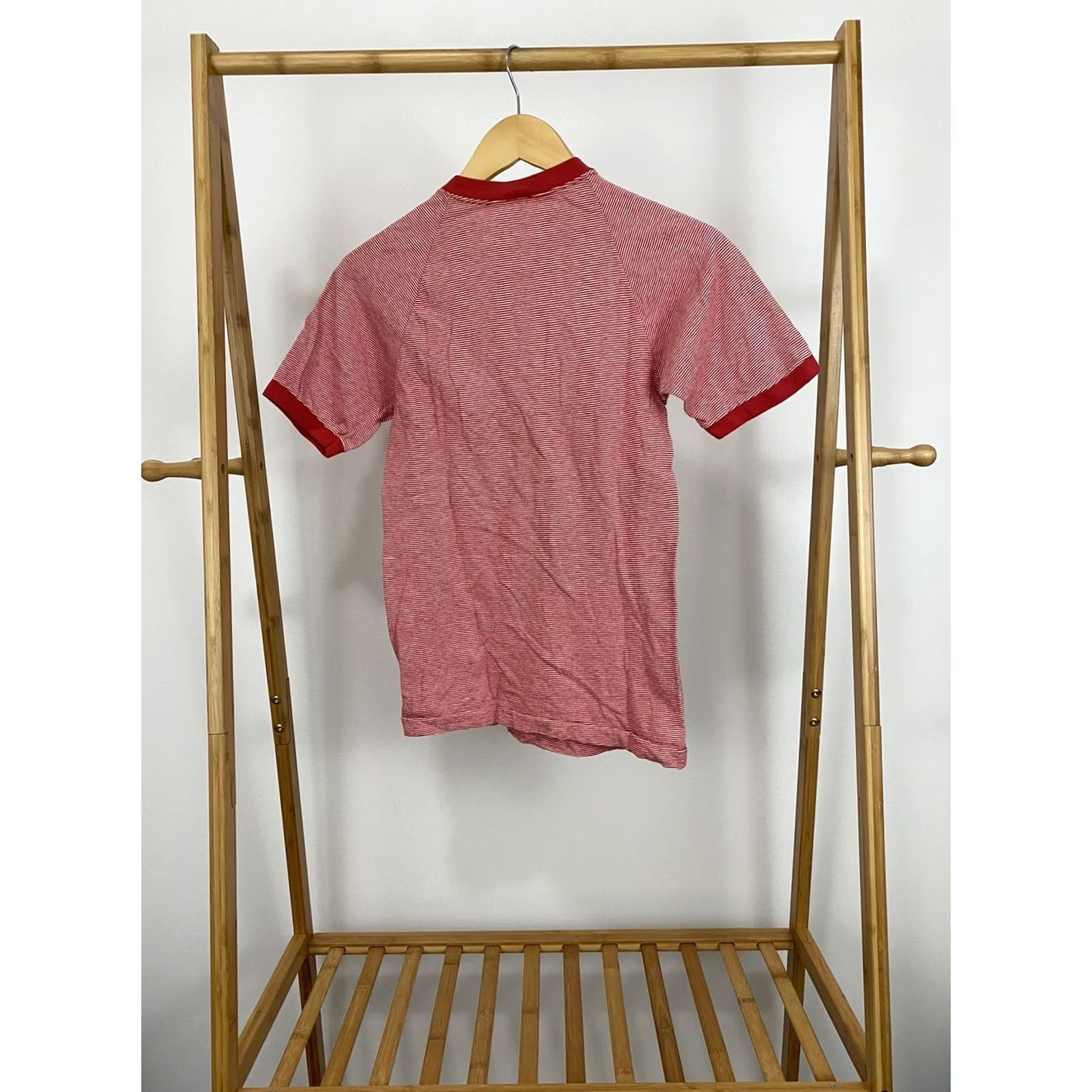 Champion VINTAGE 70s Champion Striped T-Shirt Size S Red USA Mens Size US S / EU 44-46 / 1 - 2 Thumbnail