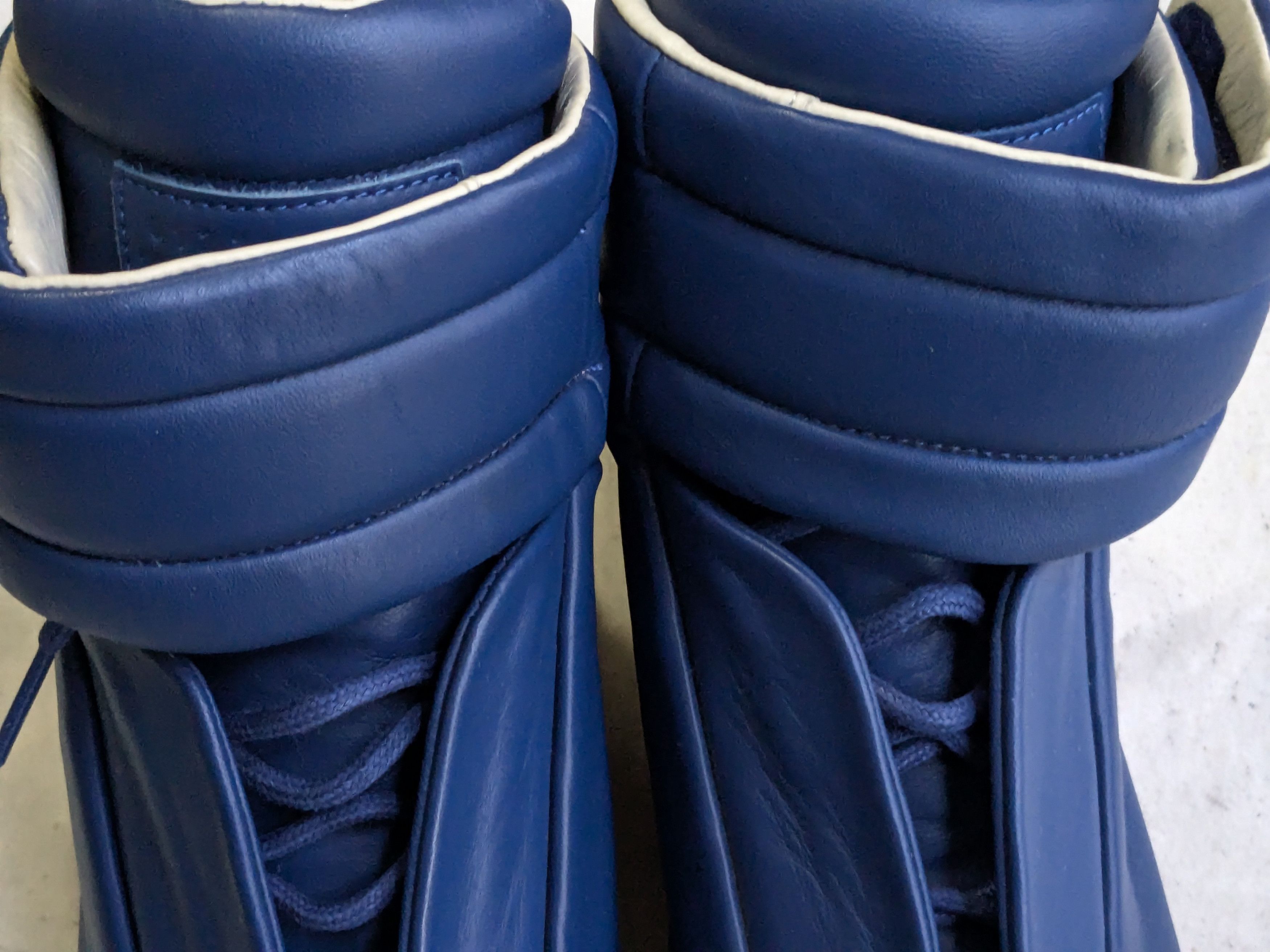 Maison Margiela Maison Margiela Future Blue 8 41 High Tops Leather Size US 8 / EU 41 - 4 Thumbnail