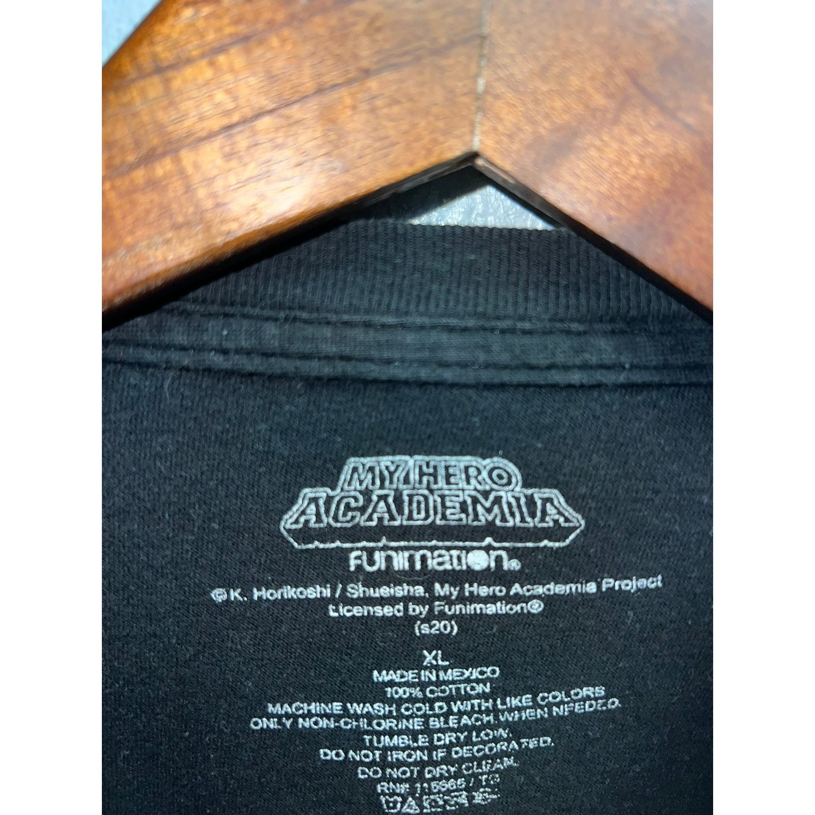 Vintage My Hero Academia Shirt Characters Graphic Black Anime Tee XL Size US XL / EU 56 / 4 - 6 Thumbnail