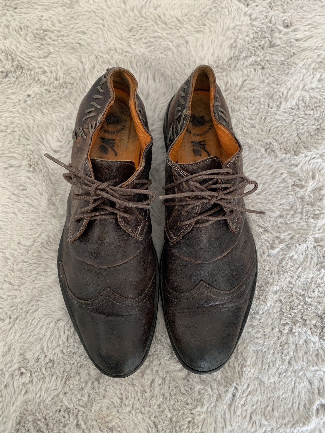 Dries Van Noten Rare🔥 Dries Van Noten Vero Cuoio Frankenstein Leather Shoes Size US 9.5 / EU 42-43 - 2 Thumbnail