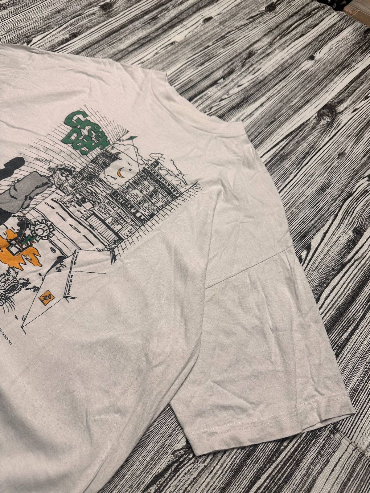 Vintage Green Day 1995 Vintage Rare Street Scene Graphic T-Shirt XL Size US XL / EU 56 / 4 - 3 Thumbnail