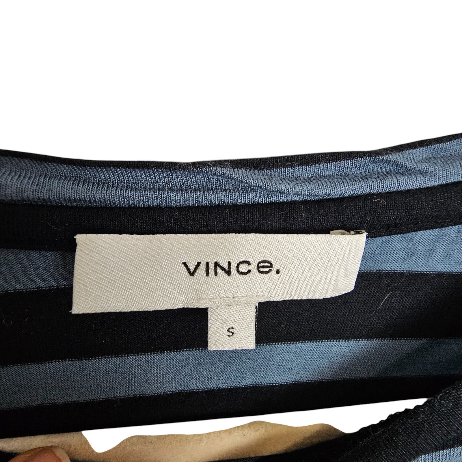 Vince Vince Womens Striped T-Shirt Sz S Quiet Luxury Minimalist Size S / US 4 / IT 40 - 6 Thumbnail