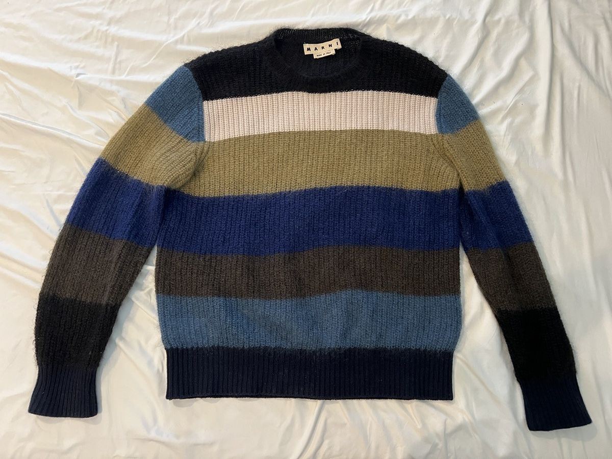 Marni Marni Mixed material multicolor FW crewneck Size US M / EU 48-50 / 2 - 1 Thumbnail