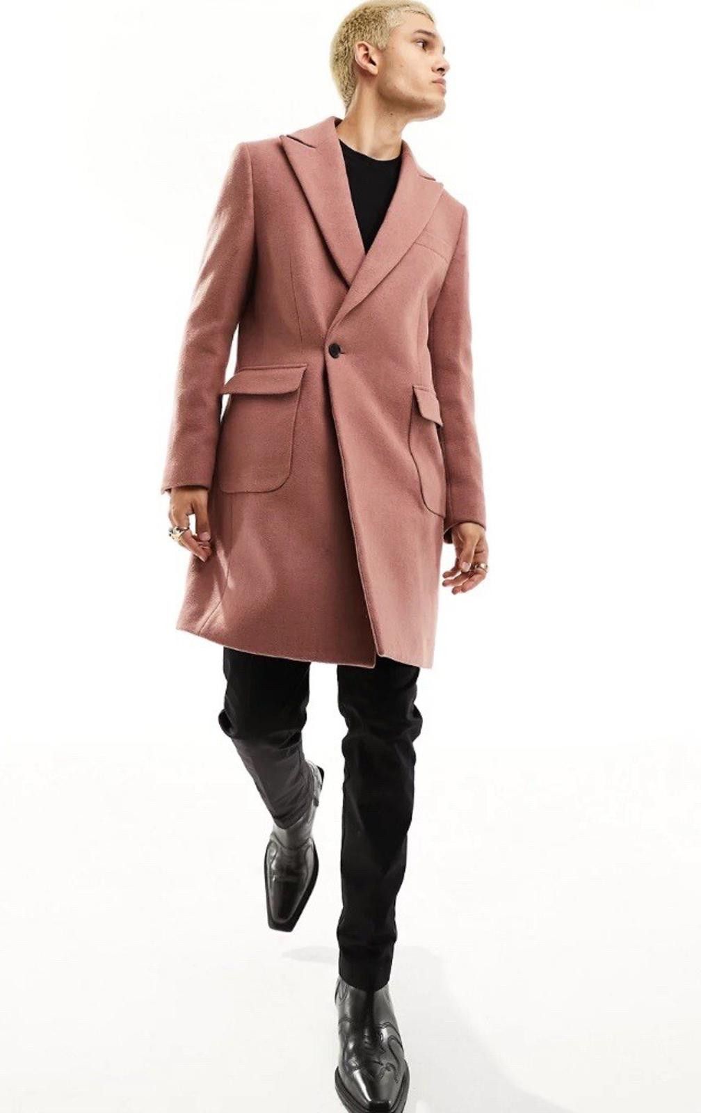 Other Devils Advocate longline oversized lapel coat in red-pink Size US XL / EU 56 / 4 - 1 Thumbnail