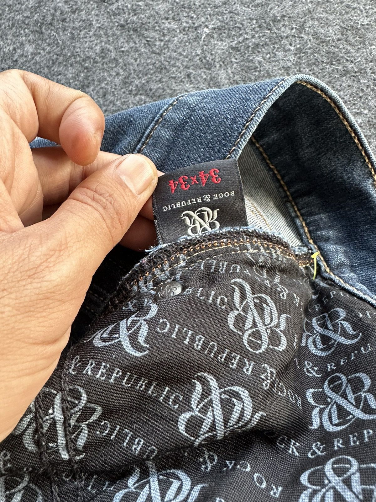 Japanese Brand × Rock & Republic Rock & Republic Stretchable Washed Denim D478 Size US 32 / EU 48 - 15 Thumbnail