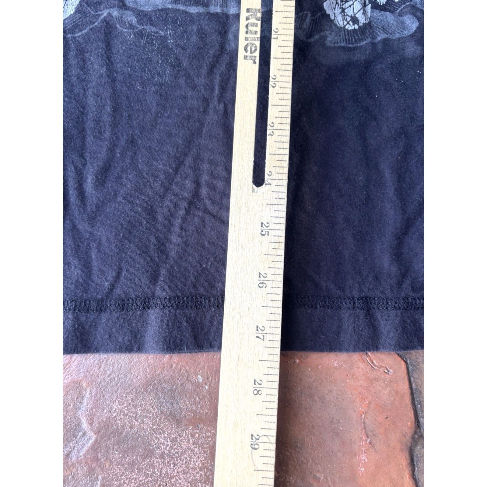 Incu VINTAGE INC Cross Skull T-Shirt L Mens Black Cotton Embroidered Grunge Y2K Size US L / EU 52-54 / 3 - 6 Thumbnail