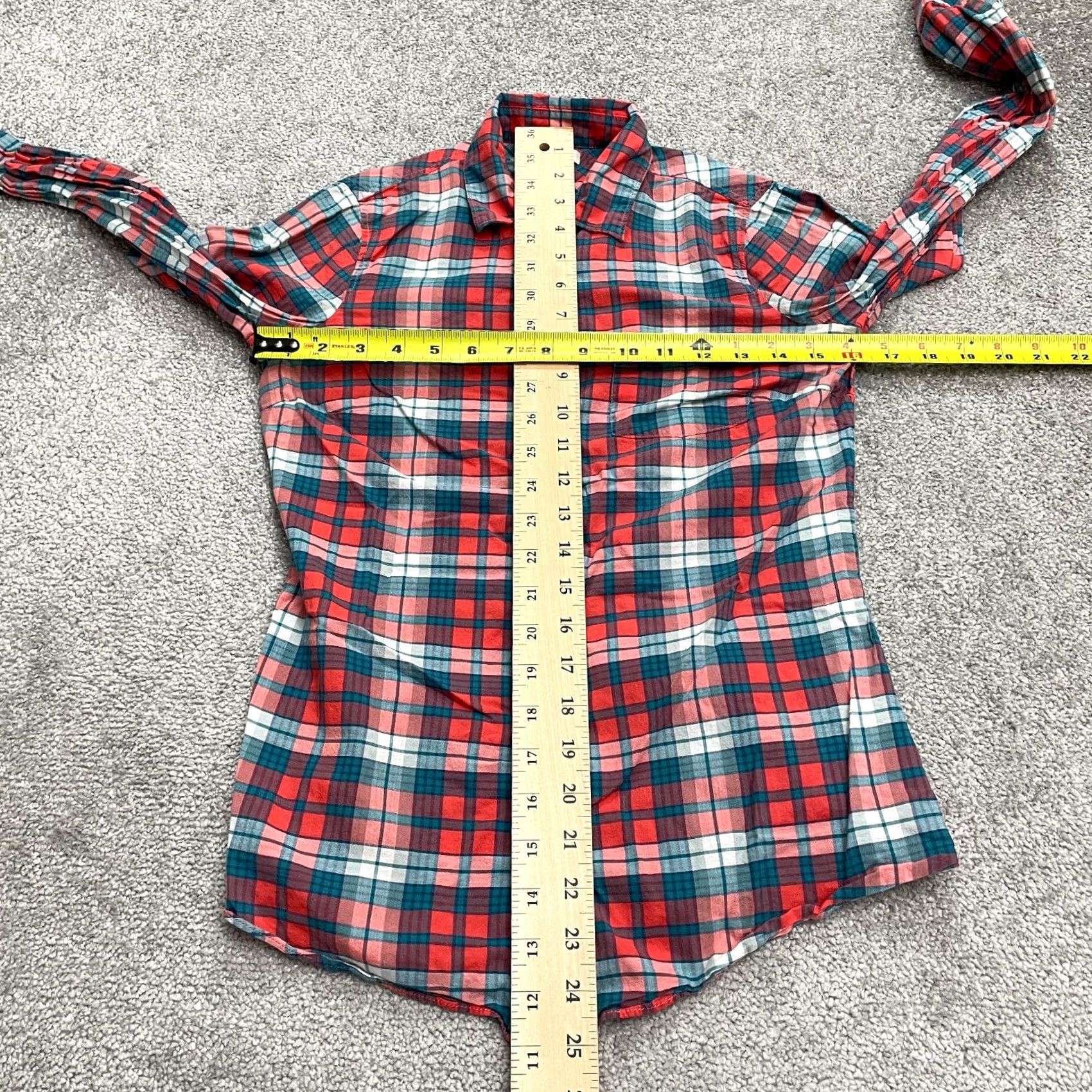 J.Crew J. Crew Shirt Womens XXS Multi Plaid Cotton Casual Long Sleeve Button Down Top Size XXS / US 00 / IT 34 - 6 Thumbnail