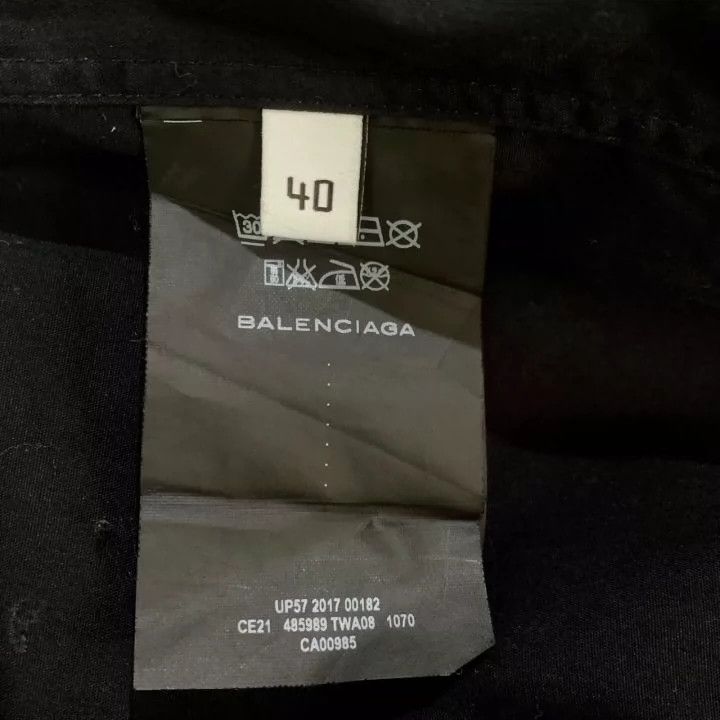 Balenciaga Balenciaga Logo Bullet Screen Full Print Lapel Short Sleeve Size US XXS / EU 40 - 6 Thumbnail