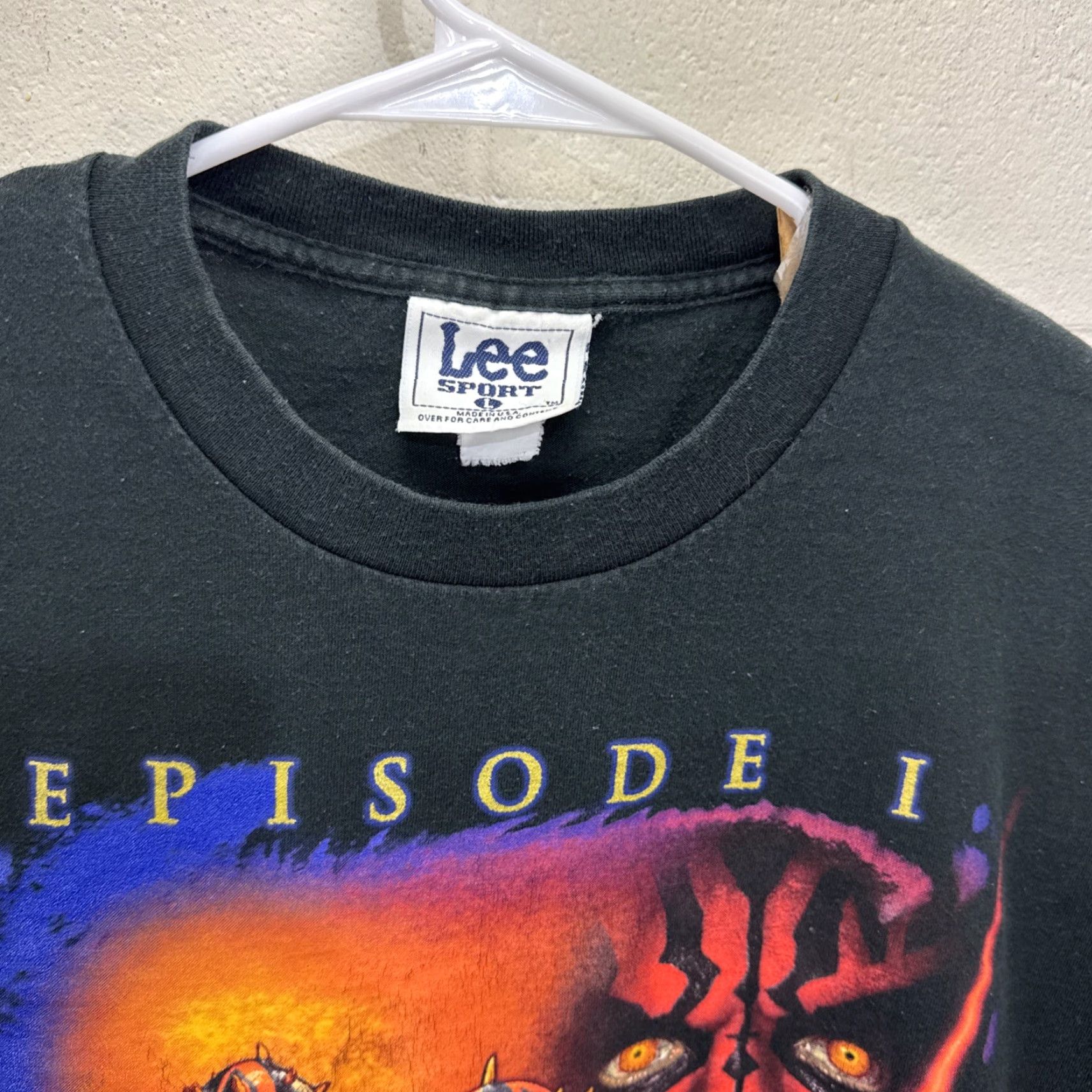 Star Wars VINTAGE Star Wars Darth Maul Graphic T-Shirt Men Large Black 1990s The Dark Side Movie Merch Size US L / EU 52-54 / 3 - 4 Thumbnail