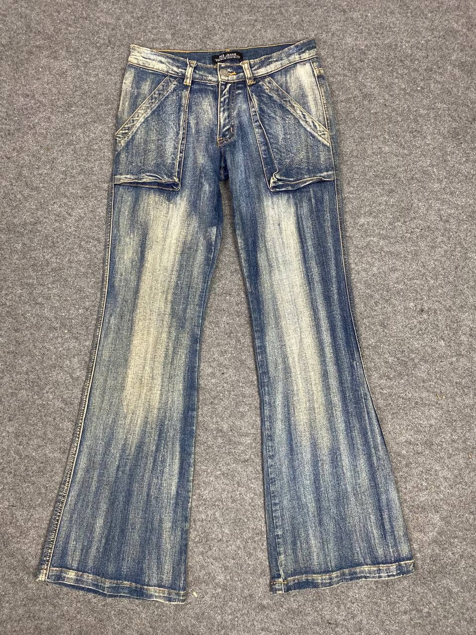 Japanese Brand vintage japanese brands 3d pocket bootcut flare denim Size 28" / US 6 / IT 42 - 7 Thumbnail